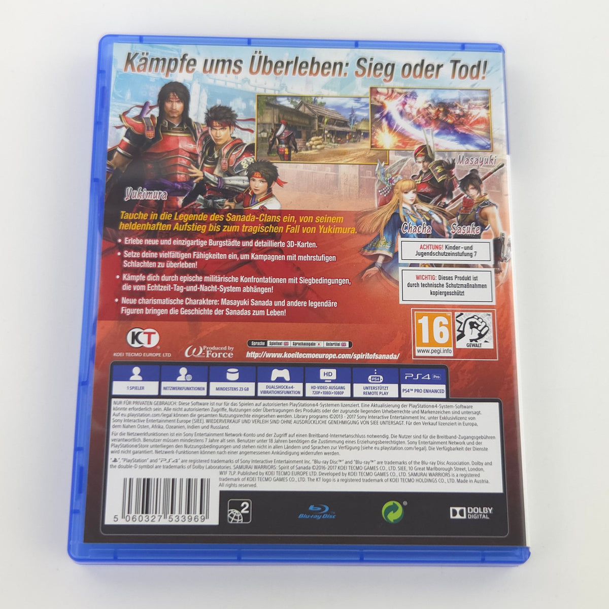 Sony Playstation 4 Spiel: Samurai Warriors Spirit of Sanada - PS4 OVP (PAL DE)