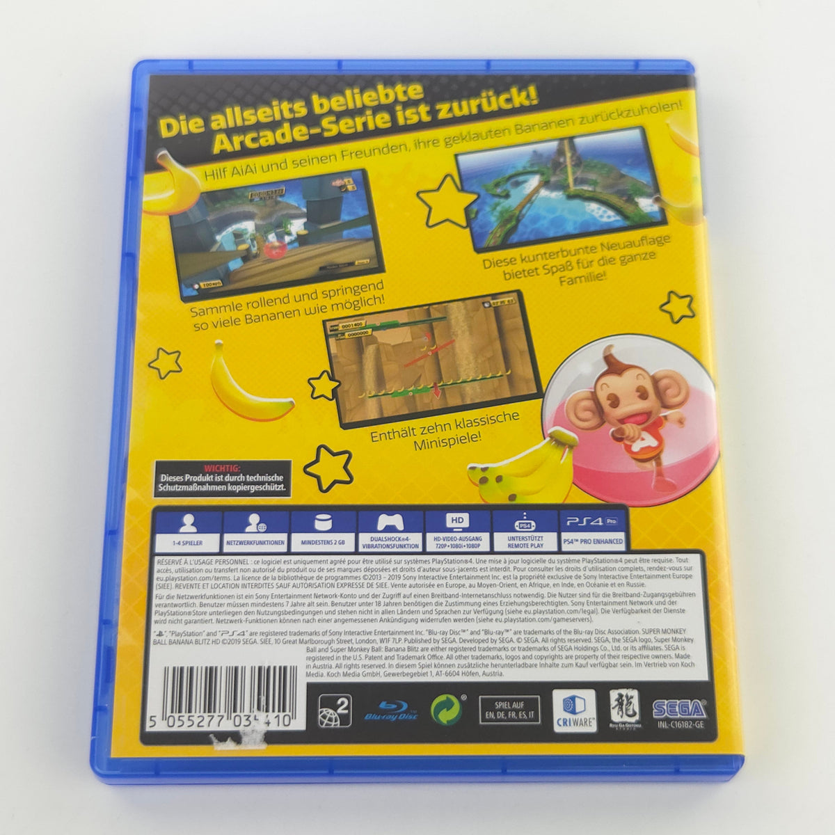 Sony Playstation 4 Spiel: Super Monkey Ball Banana Blitz HD - PS4 OVP (PAL DE)