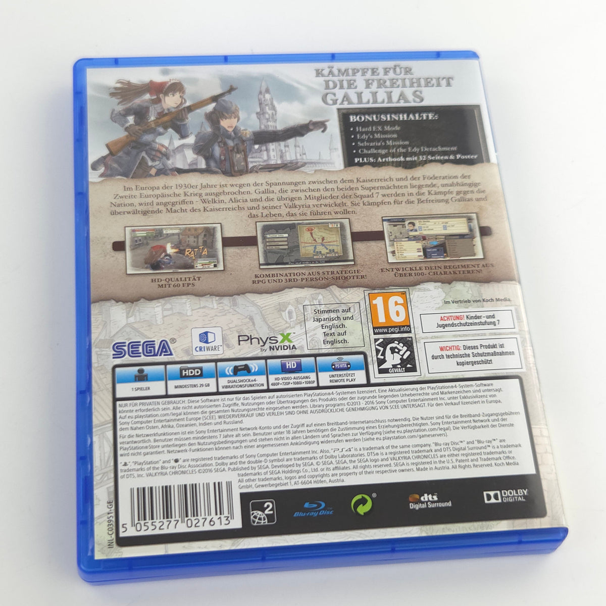 Sony Playstation 4 Spiel: Valkyria Chronicles Remastered - PS4 OVP (PAL DE)