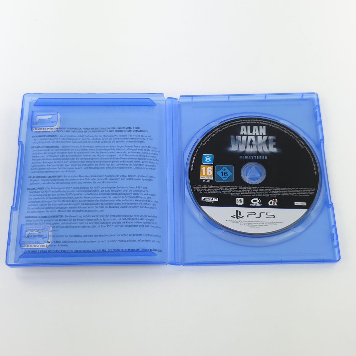 Sony Playstation 5 Spiel: Alan Wake Remastered - PS5 OVP Bluray CD (PAL DE)