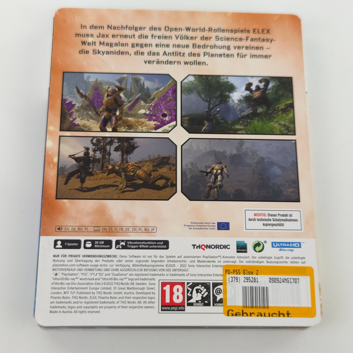 Sony Playstation 5 Spiel: ELEX II Steelbook Edition - PS5 OVP (PAL DE)