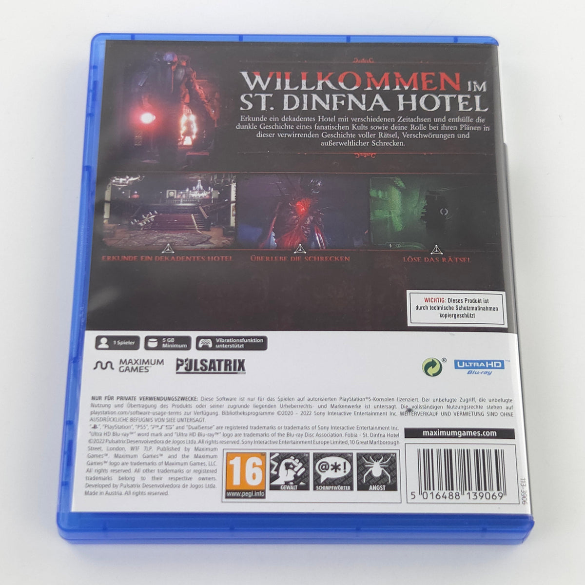 Sony Playstation 5 Spiel: Fobia ST. Dinfna Hotel - PS5 CD OVP (PAL DE)