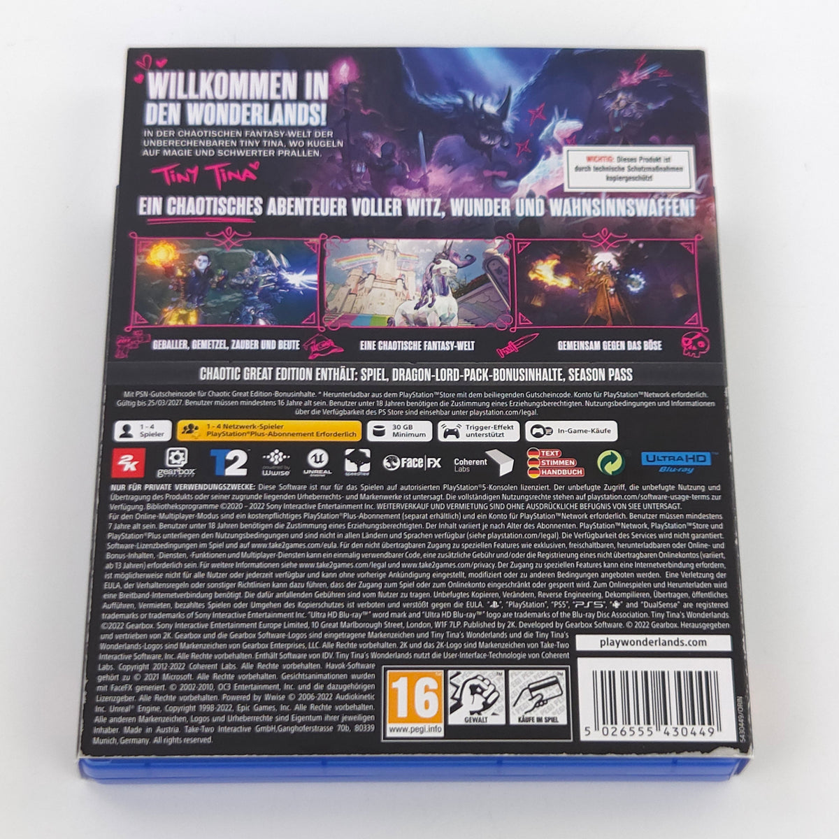 PlayStation 5 Spiel Tiny Tinas Wonderlands OVP