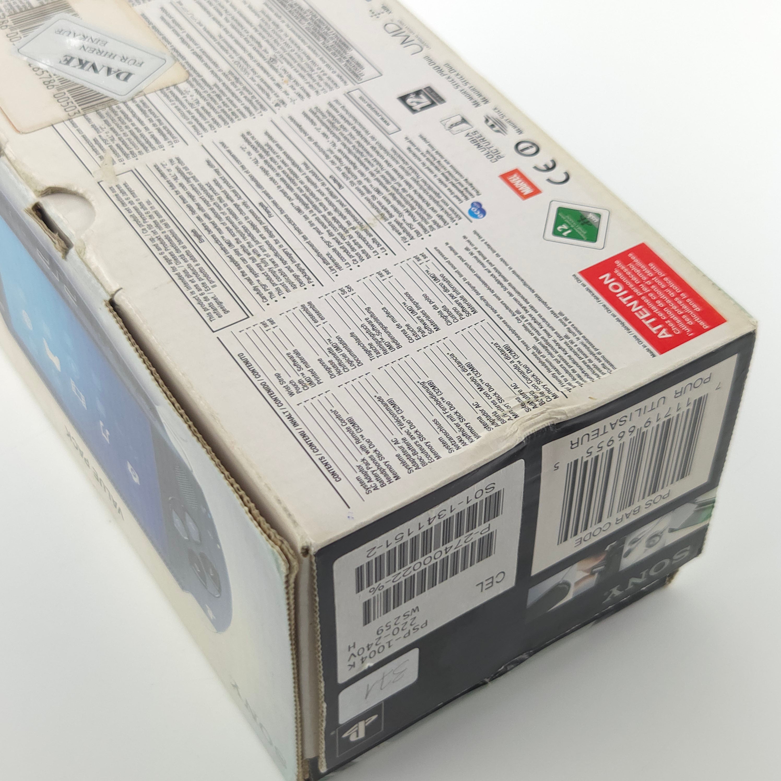 Playstation Portable Konsole Value Pack OVP Ladekabel