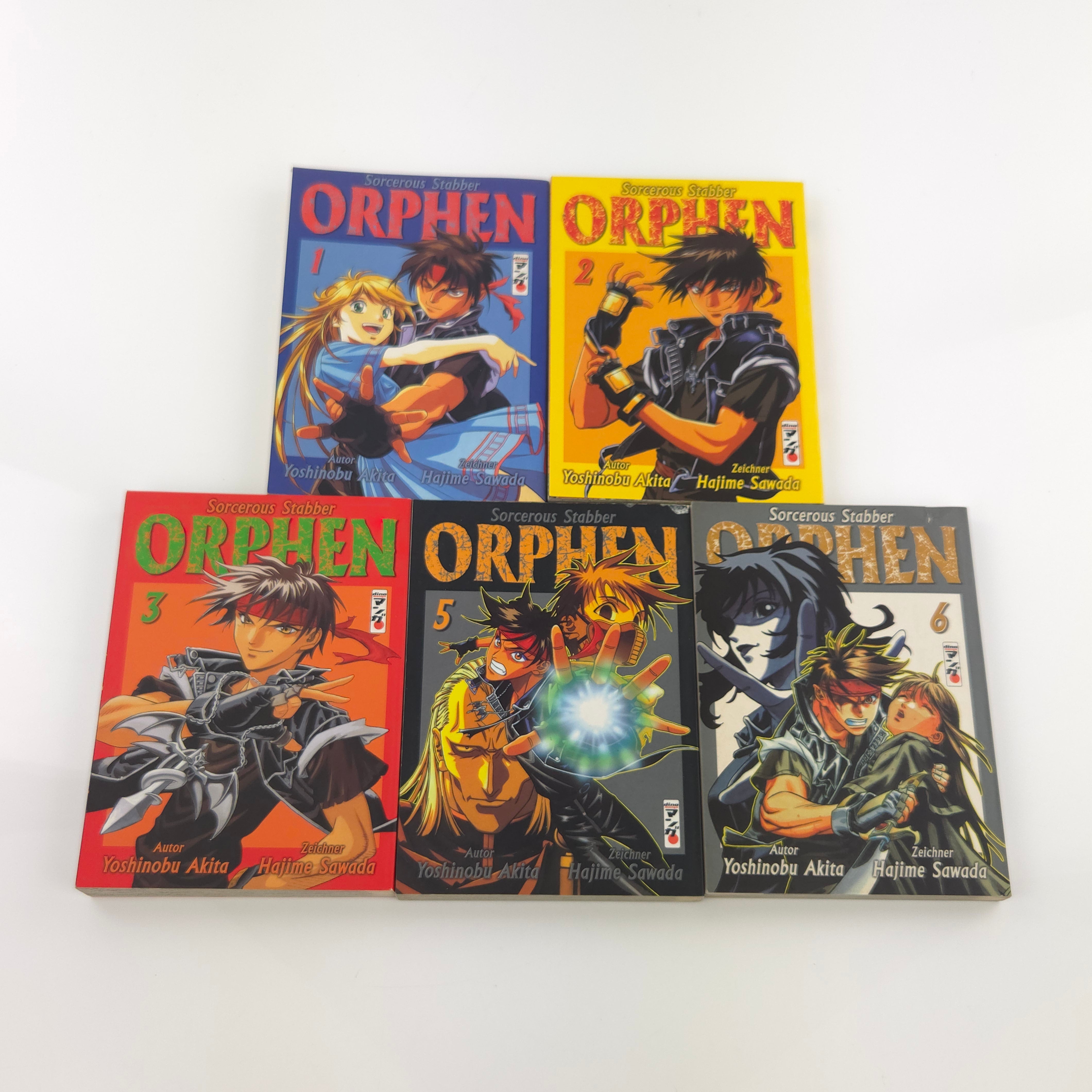 Sorcerous Stabber Orphen Manga Band 1-6 Deutsch (4 fehlt)