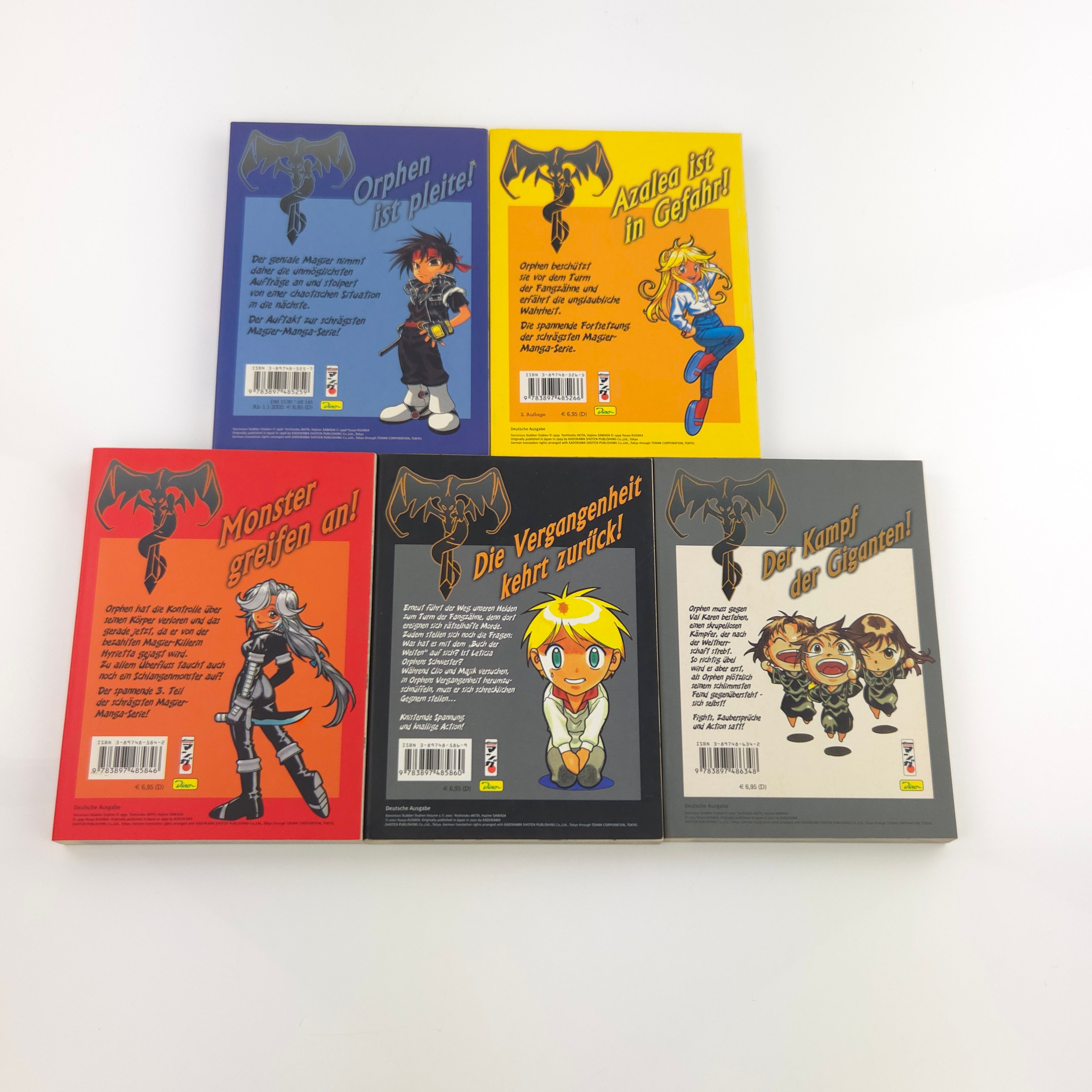 Sorcerous Stabber Orphen Manga Band 1-6 Deutsch (4 fehlt)