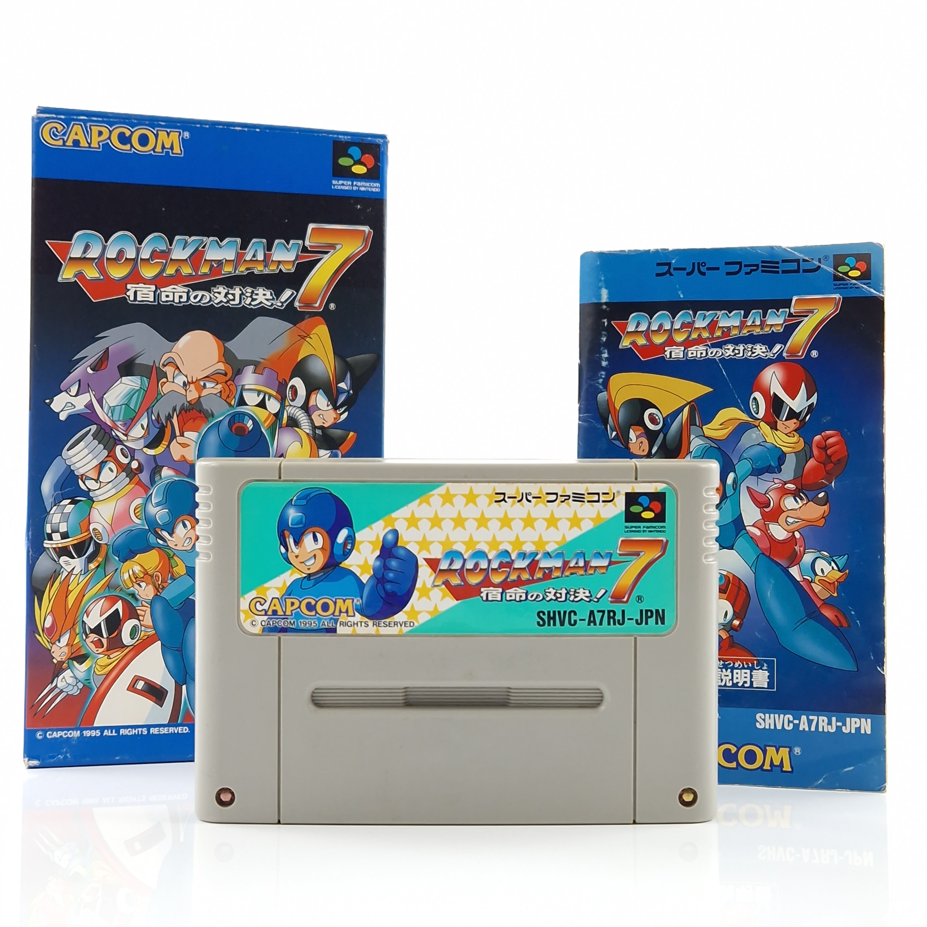 Super Nintendo Spiel – Rockman 7 Mega Man (OVP JAPAN)