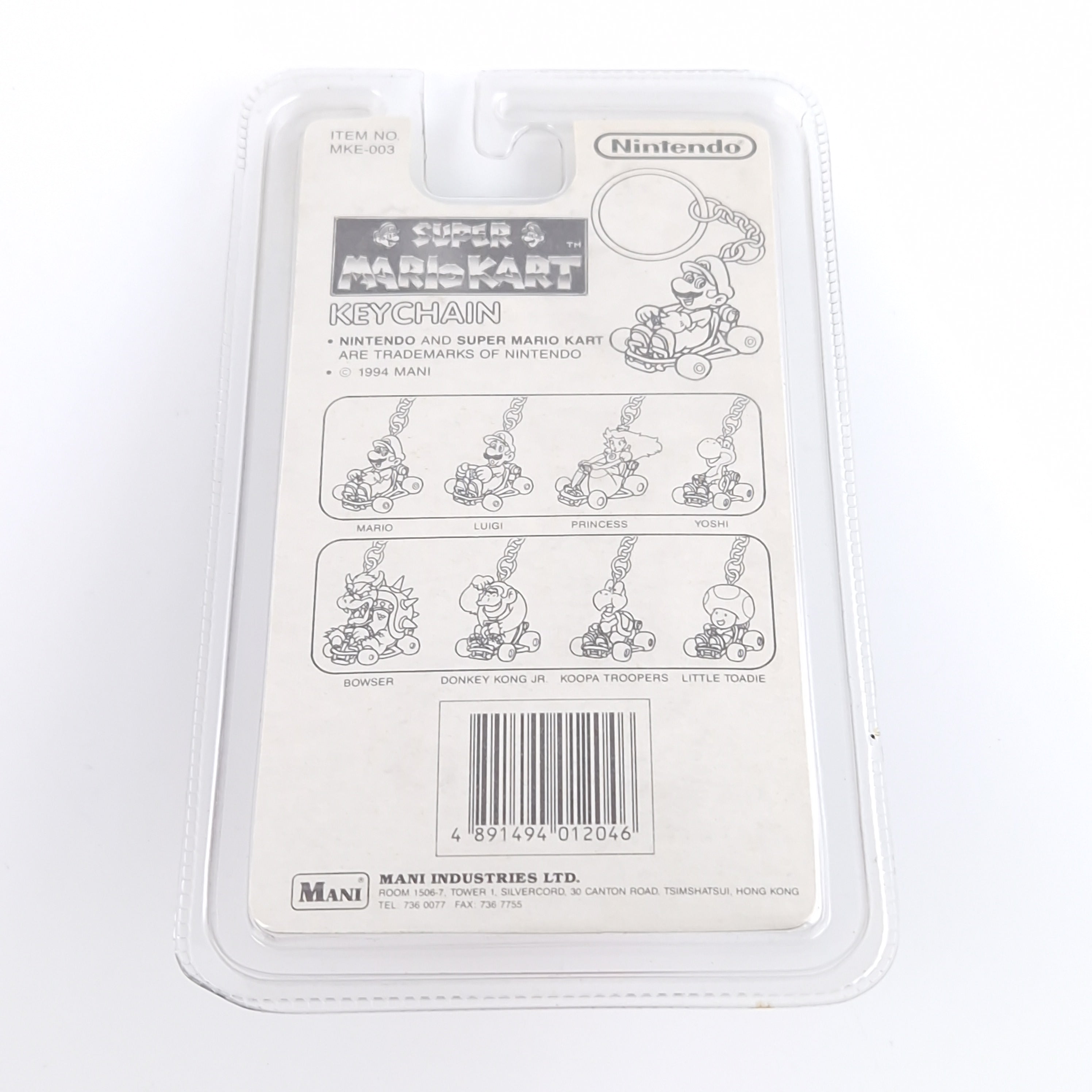 Nintendo Zubehör – Super Mario Kart Keychain Yoshi Neu 1994