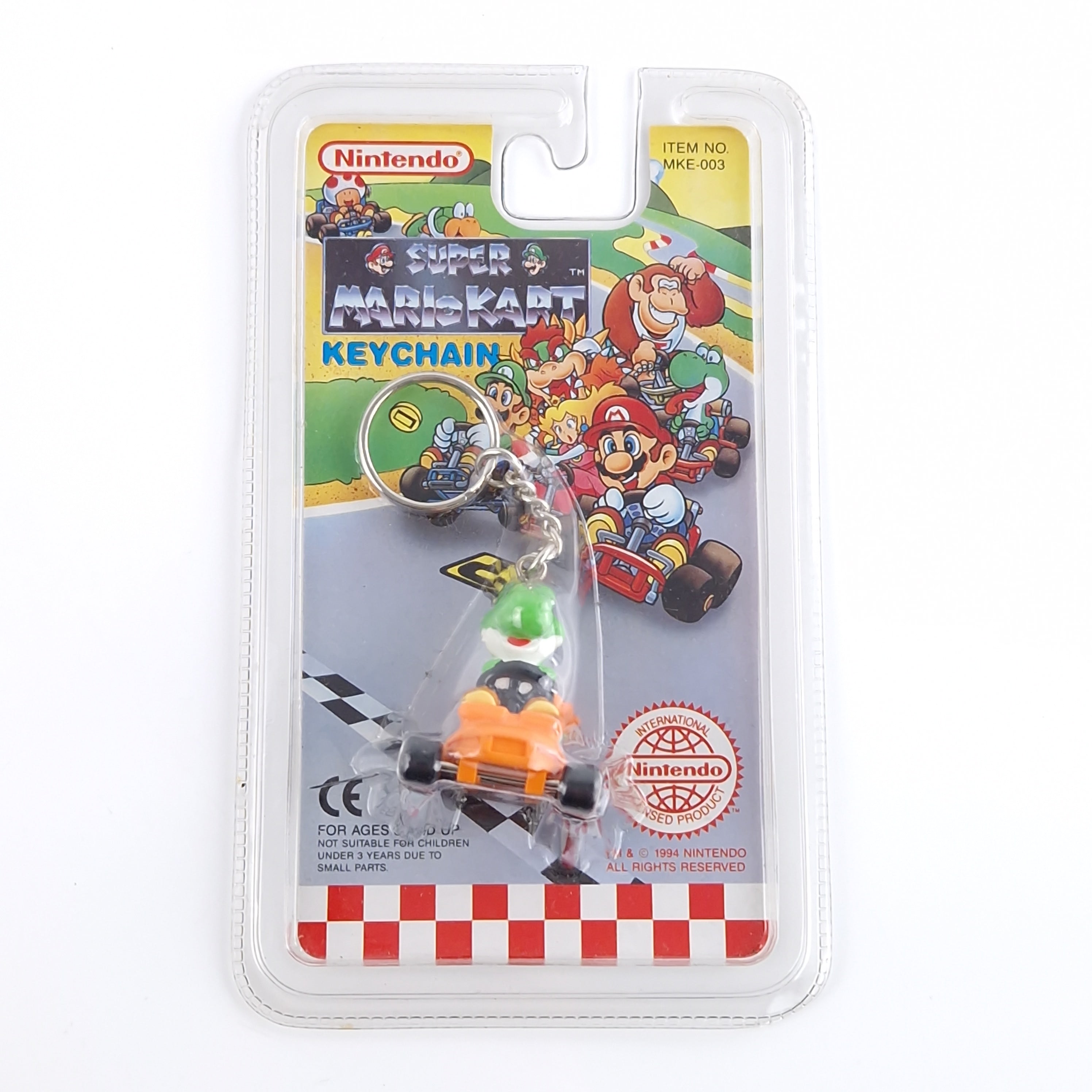 Nintendo Zubehör – Super Mario Kart Keychain Yoshi Neu 1994