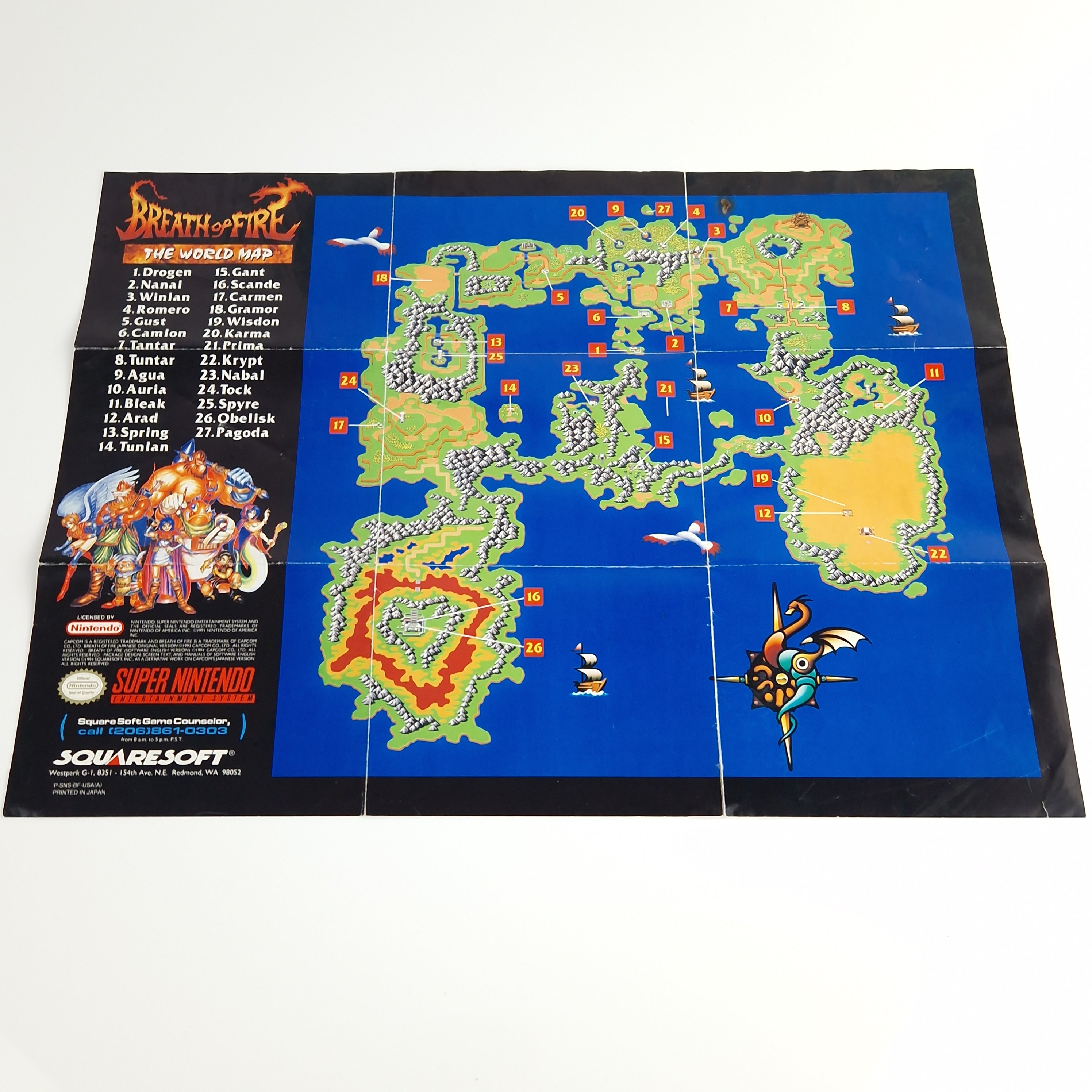 Super Nintendo Spiel – Breath of Fire Game Secrets OVP