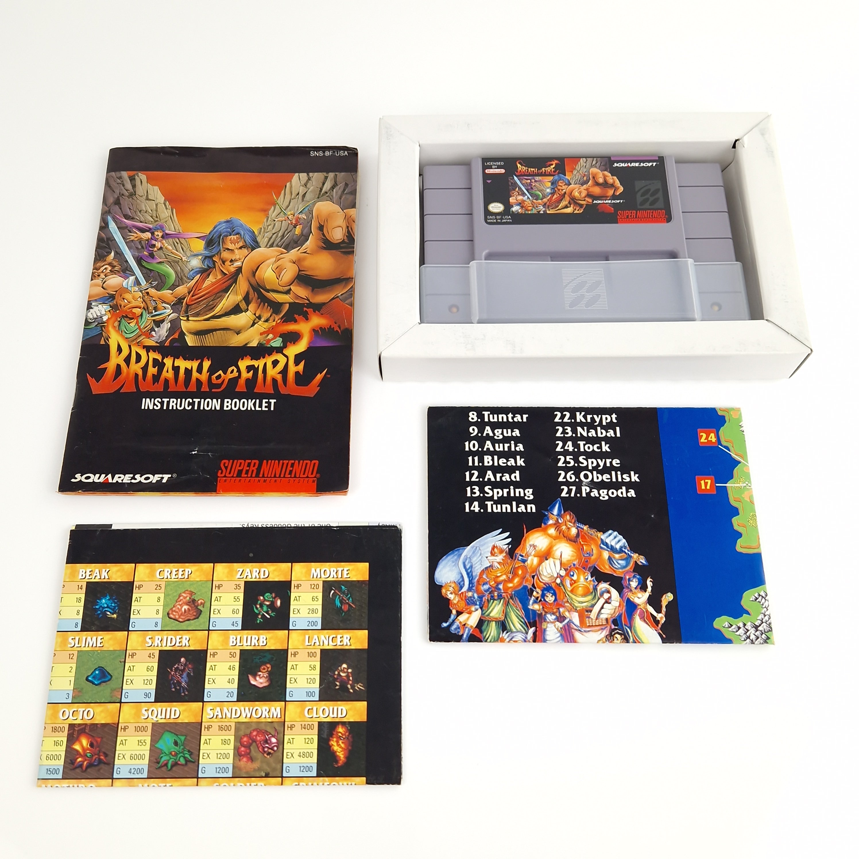 Super Nintendo Spiel – Breath of Fire Game Secrets OVP