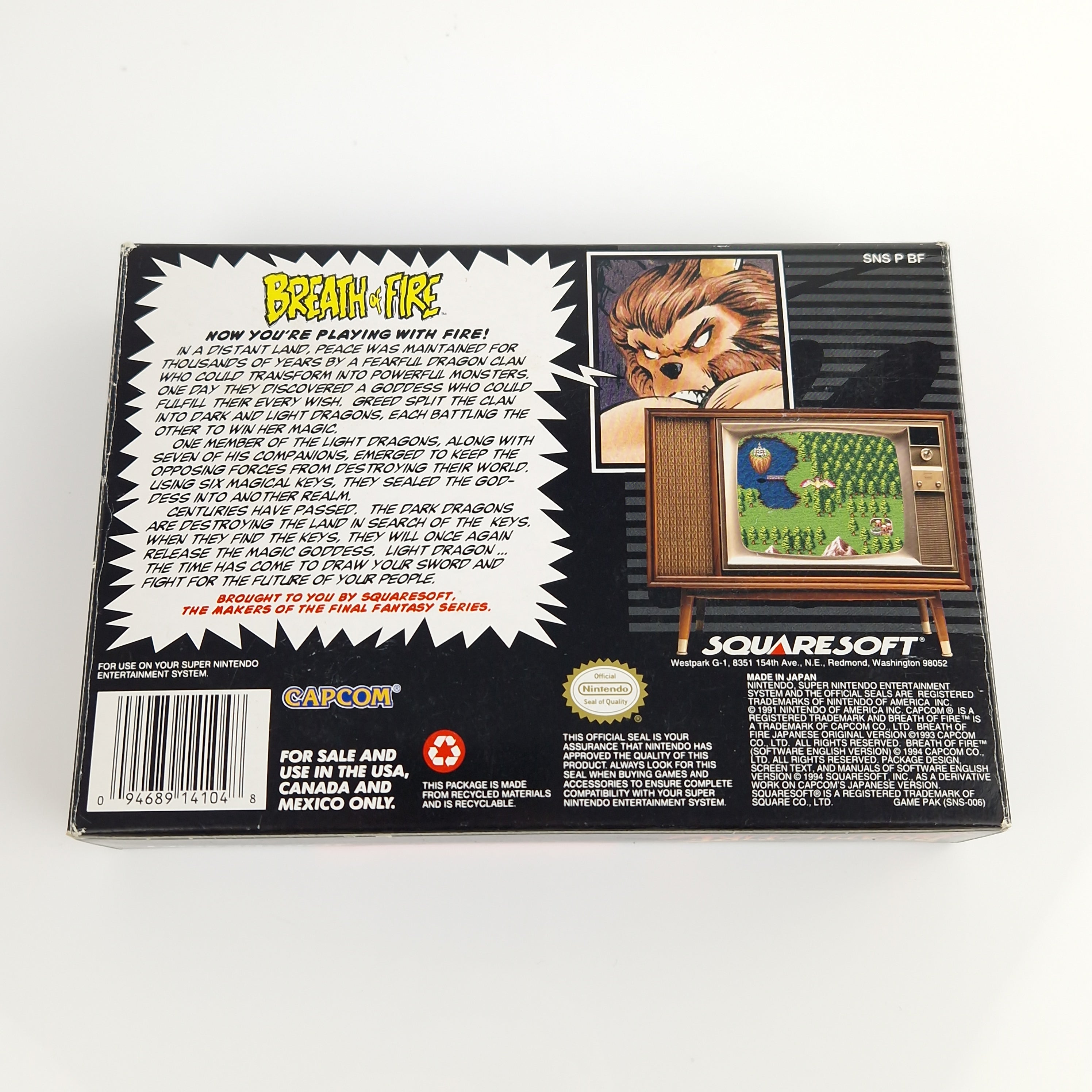 Super Nintendo Spiel – Breath of Fire Game Secrets OVP