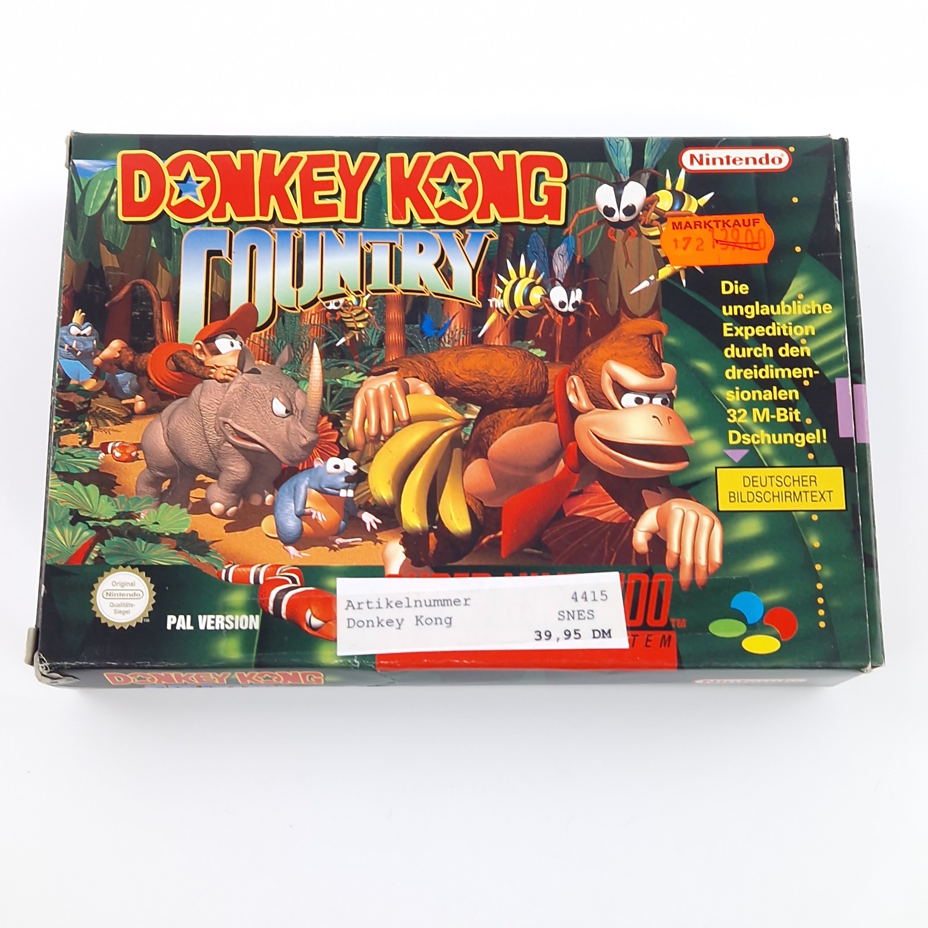Super Nintendo Spiel – Donkey Kong Country 1 OVP PAL