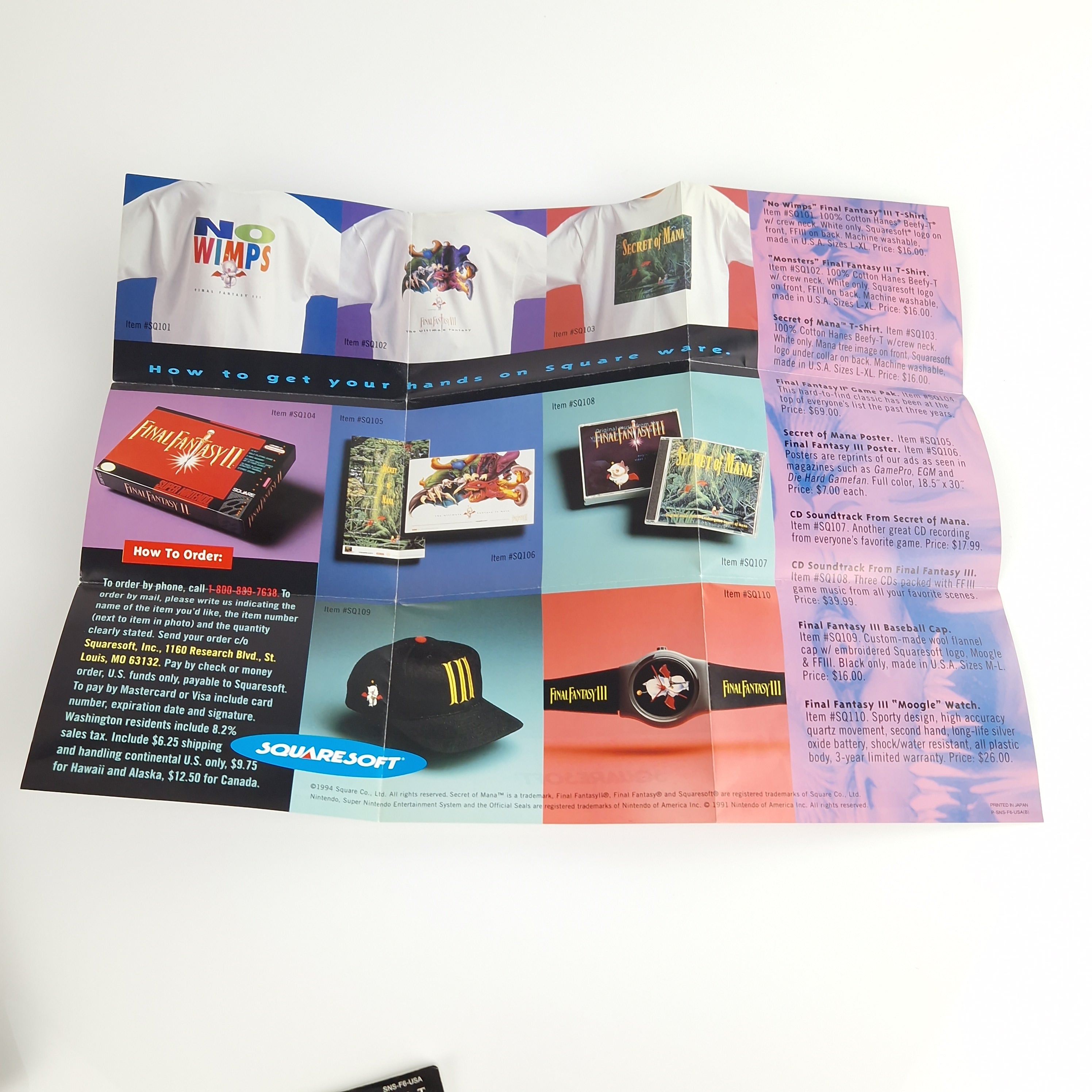 Super Nintendo Spiel – Final Fantasy III OVP SNES USA