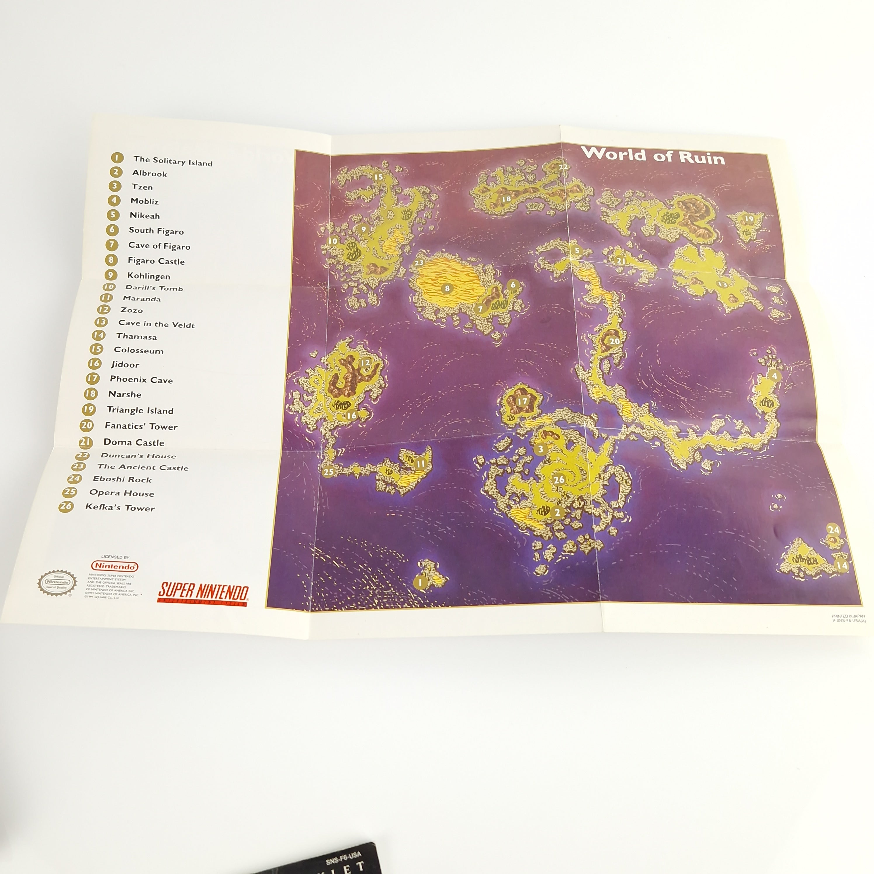 Super Nintendo Spiel – Final Fantasy III OVP SNES USA