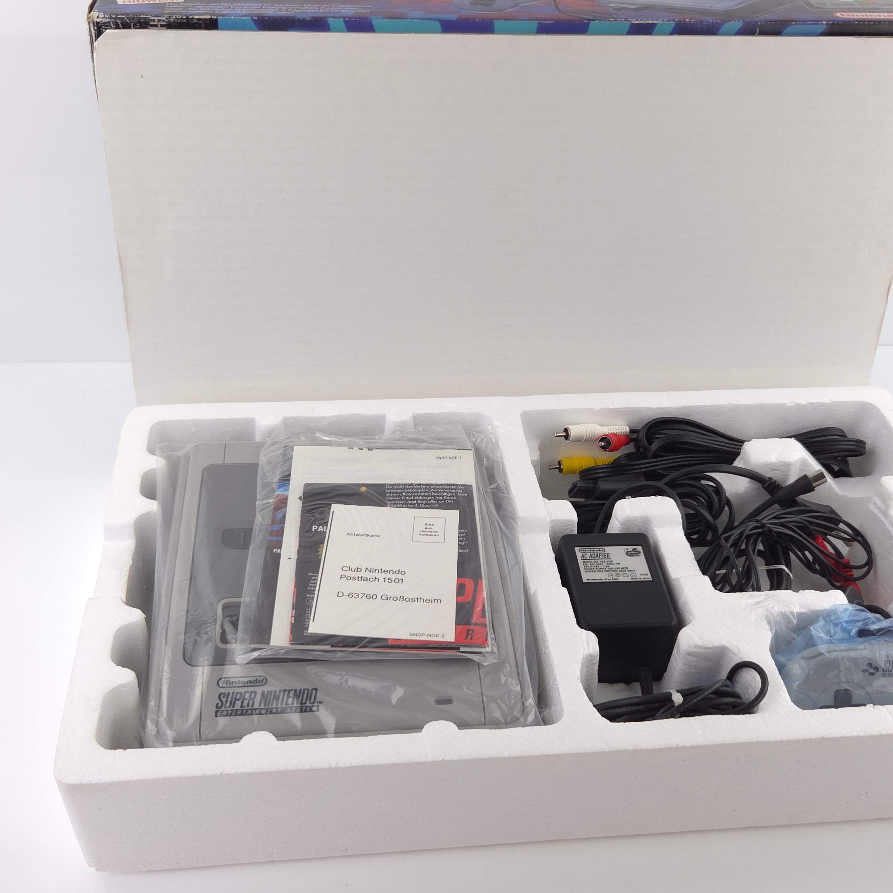 Super Nintendo Konsole – Super Mario World Bundle OVP PAL