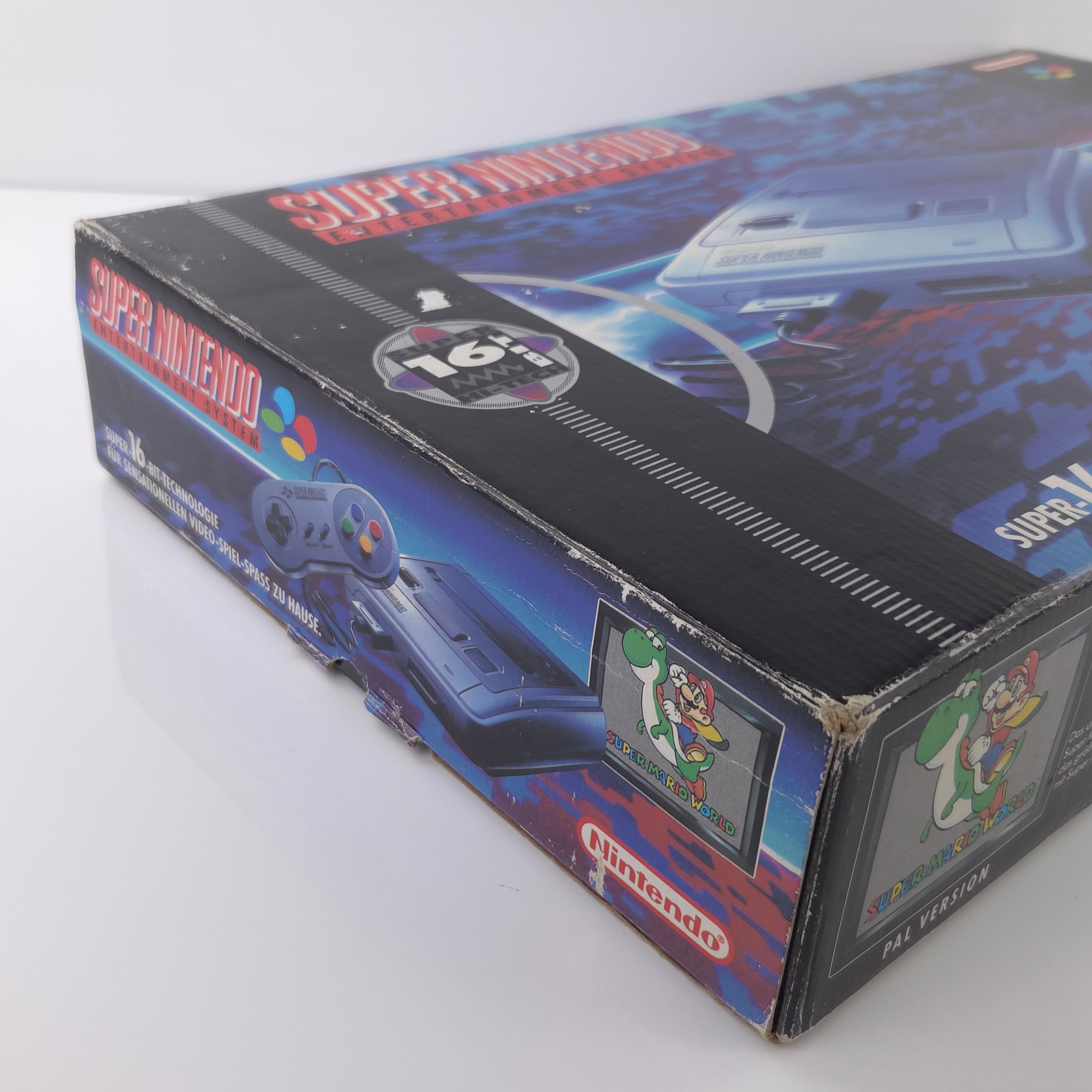 Super Nintendo Konsole – Super Mario World Bundle OVP PAL