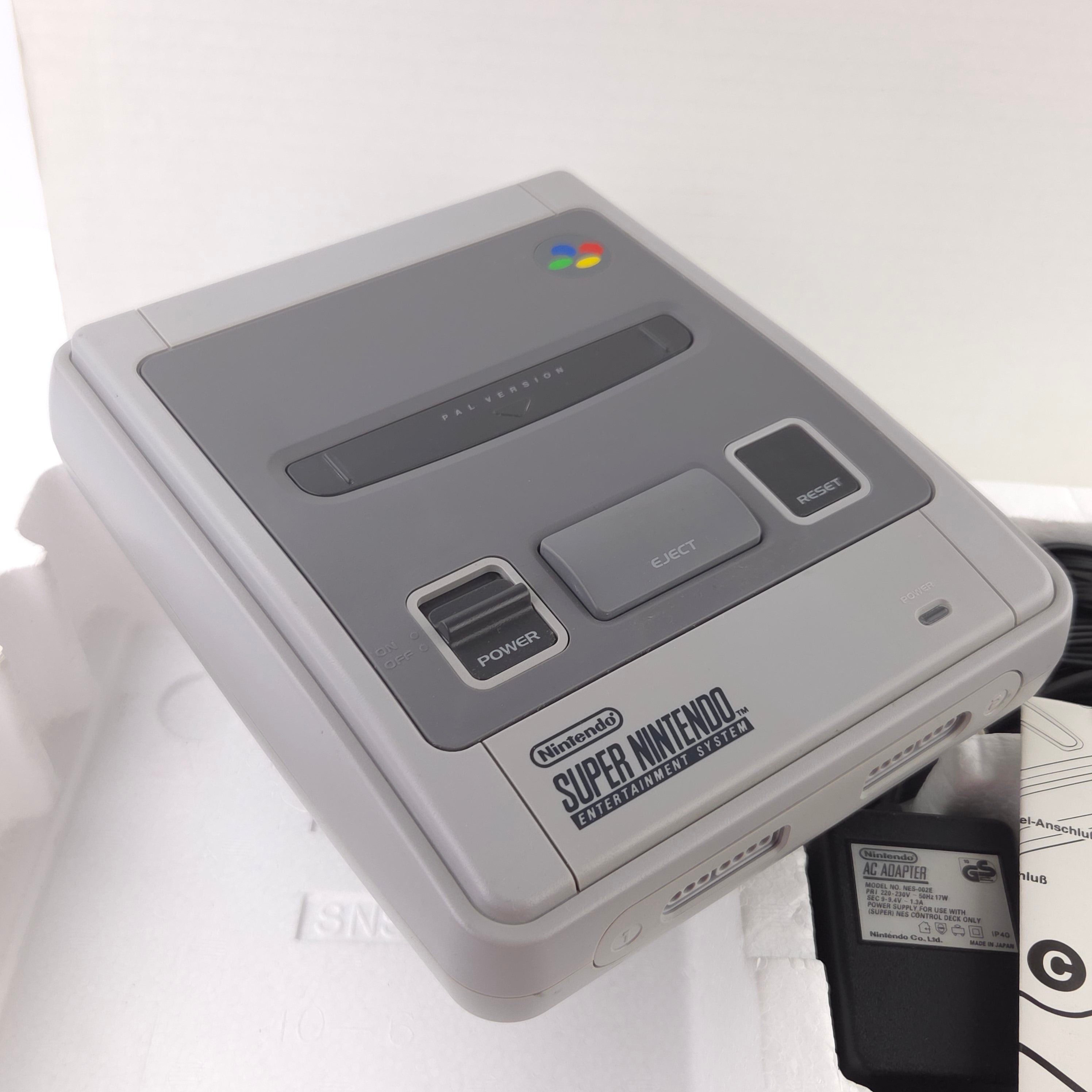 Super Nintendo Konsole – Super Mario World Bundle OVP PAL