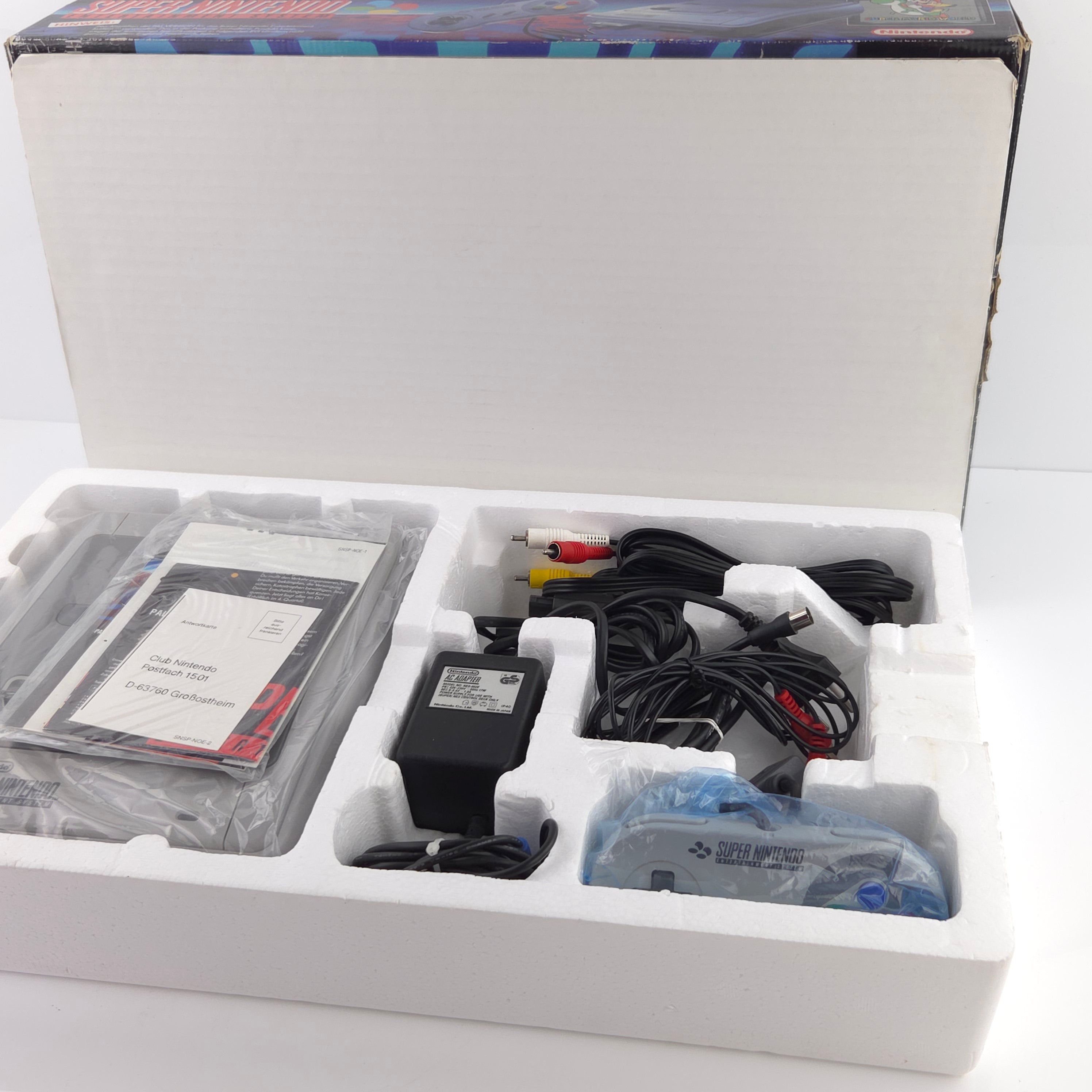 Super Nintendo Konsole – Super Mario World Bundle OVP PAL