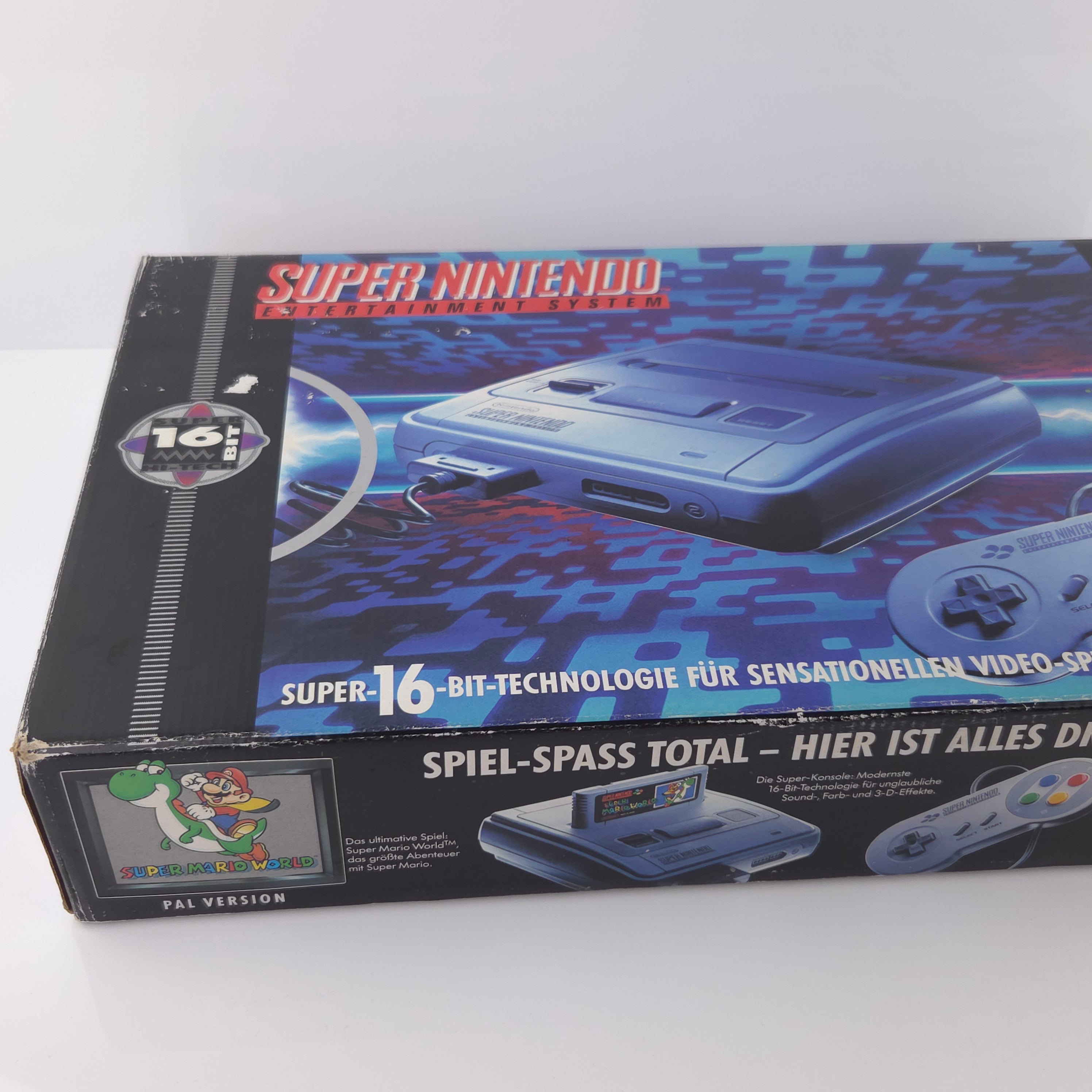 Super Nintendo Konsole – Super Mario World Bundle OVP PAL