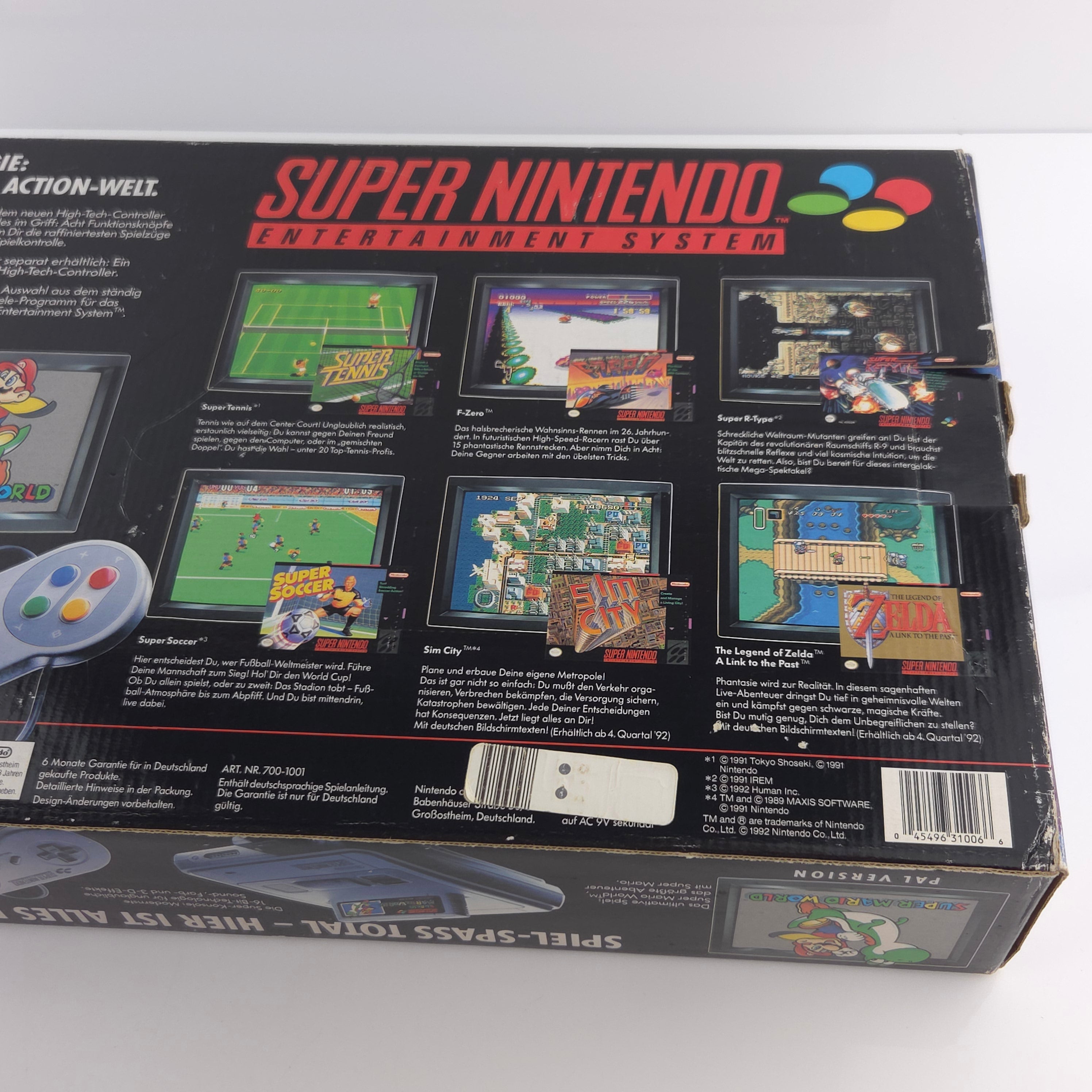 Super Nintendo Konsole – Super Mario World Bundle OVP PAL