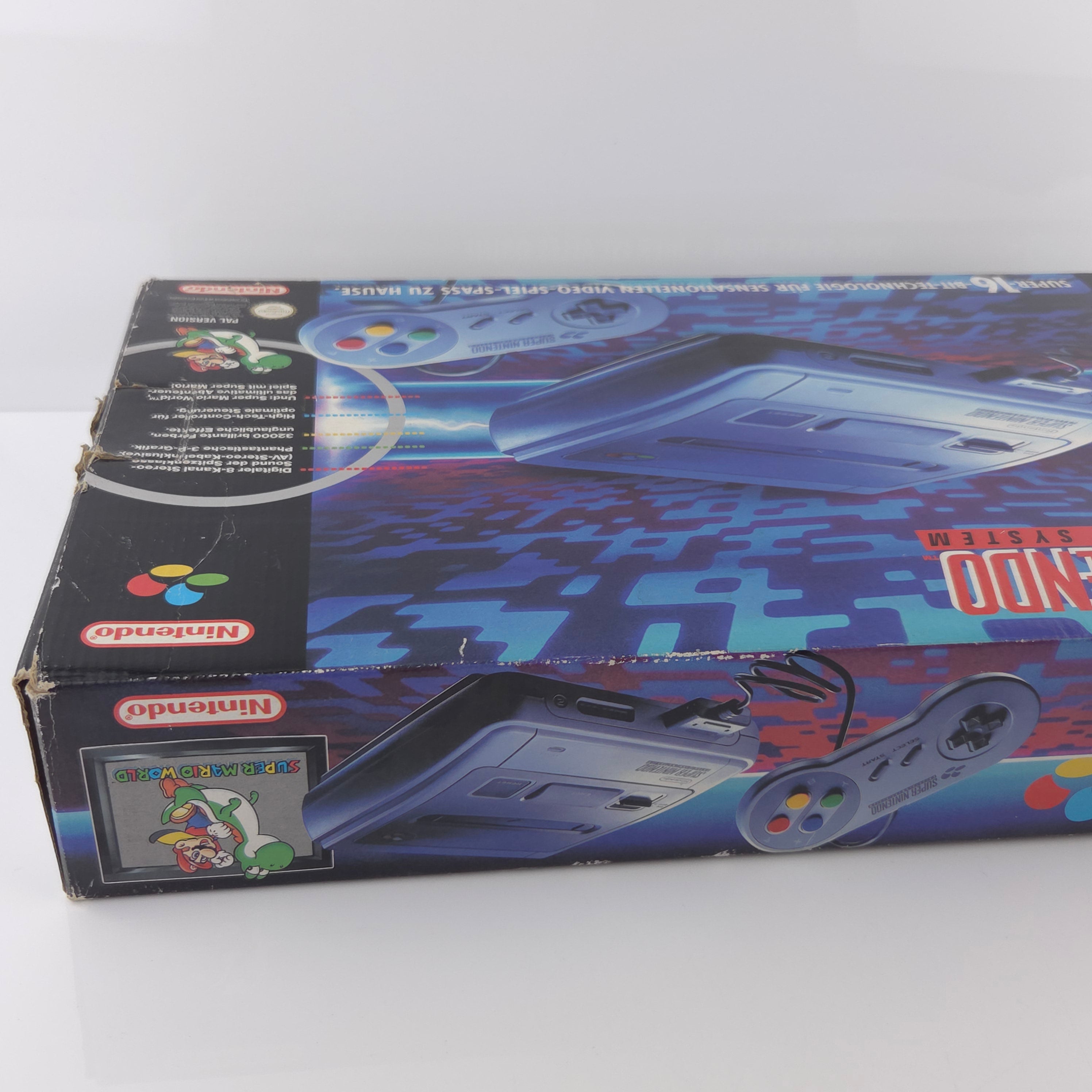 Super Nintendo Konsole – Super Mario World Bundle OVP PAL