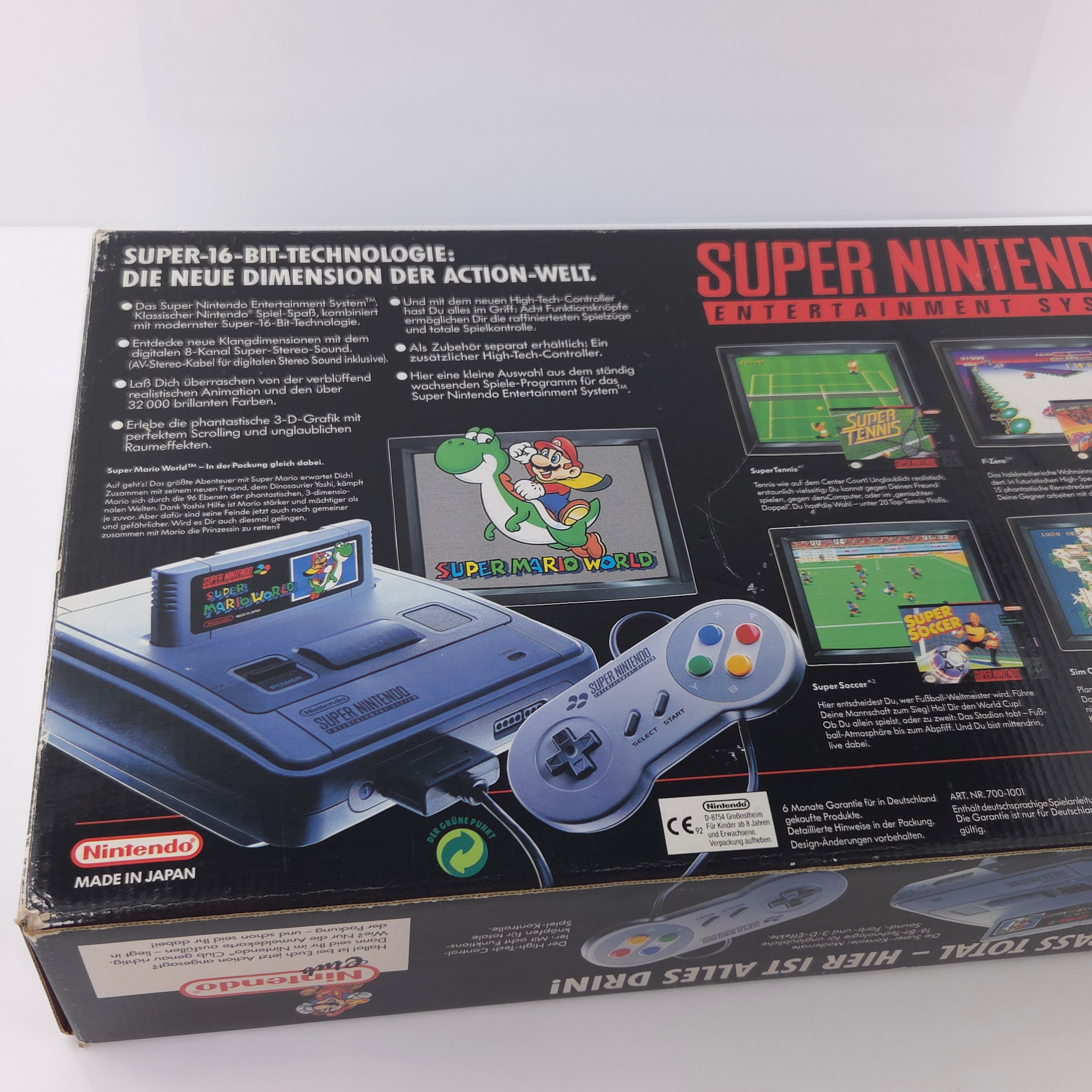 Super Nintendo Konsole – Super Mario World Bundle OVP PAL