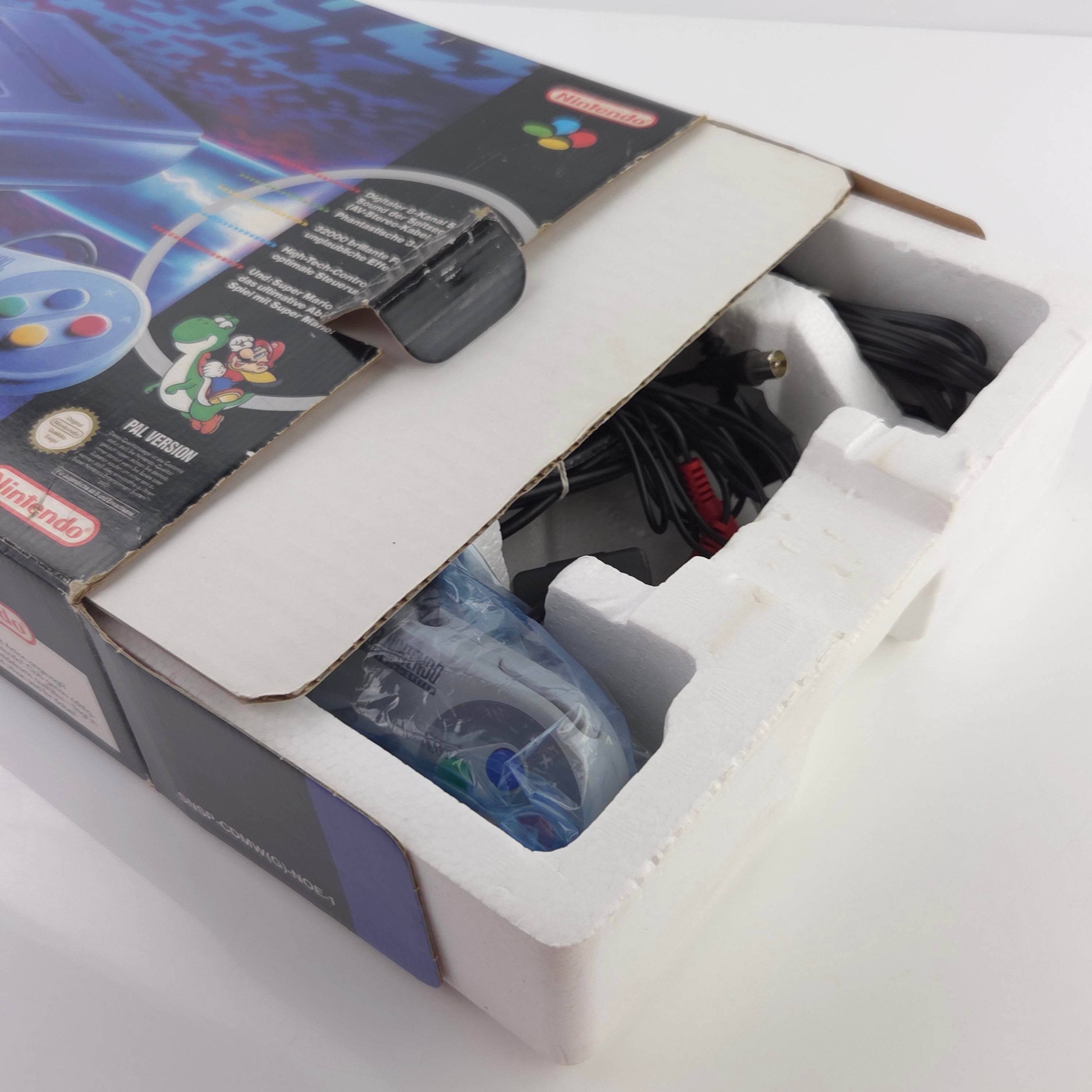 Super Nintendo Konsole – Super Mario World Bundle OVP PAL