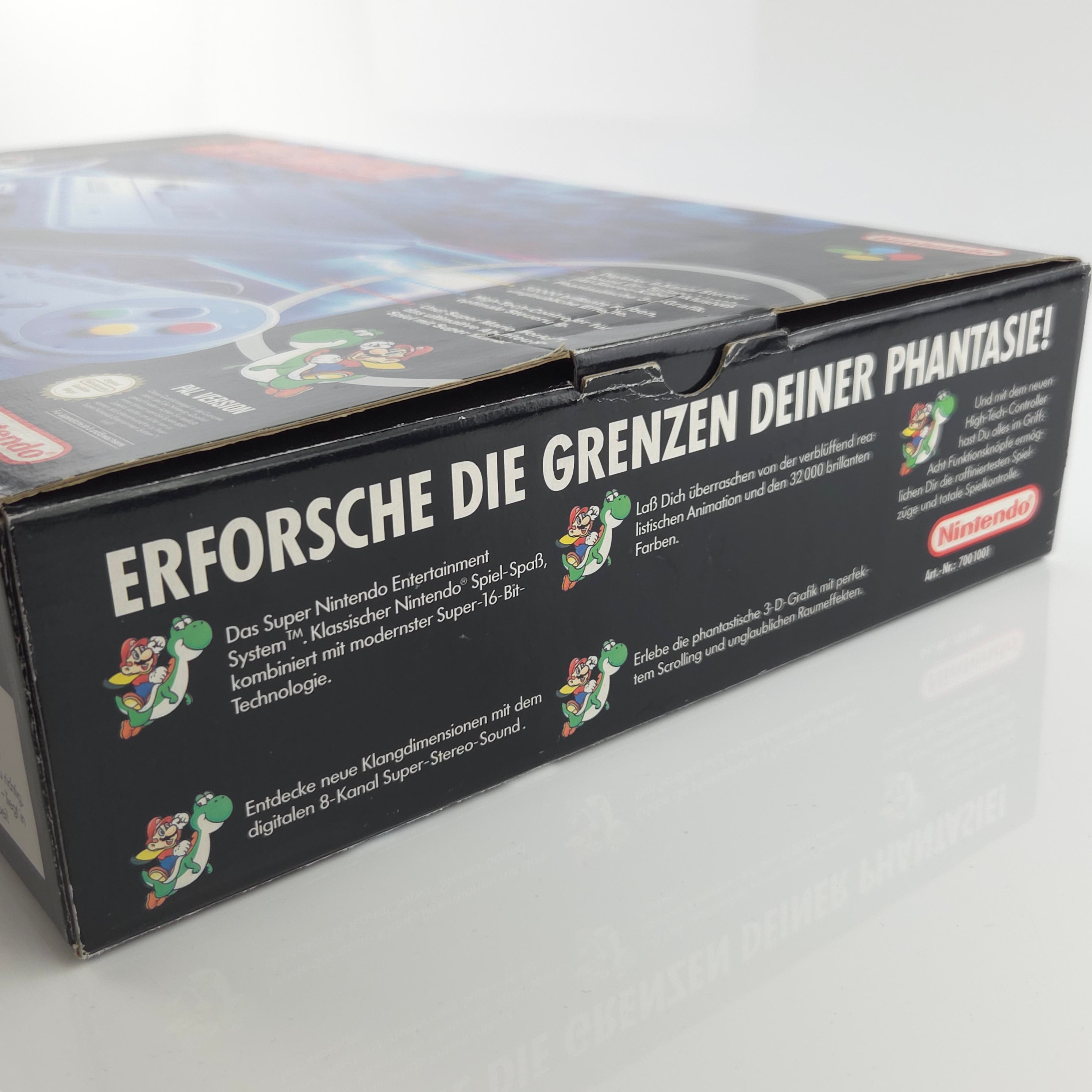 Super Nintendo Konsole – Super Mario World Bundle OVP PAL