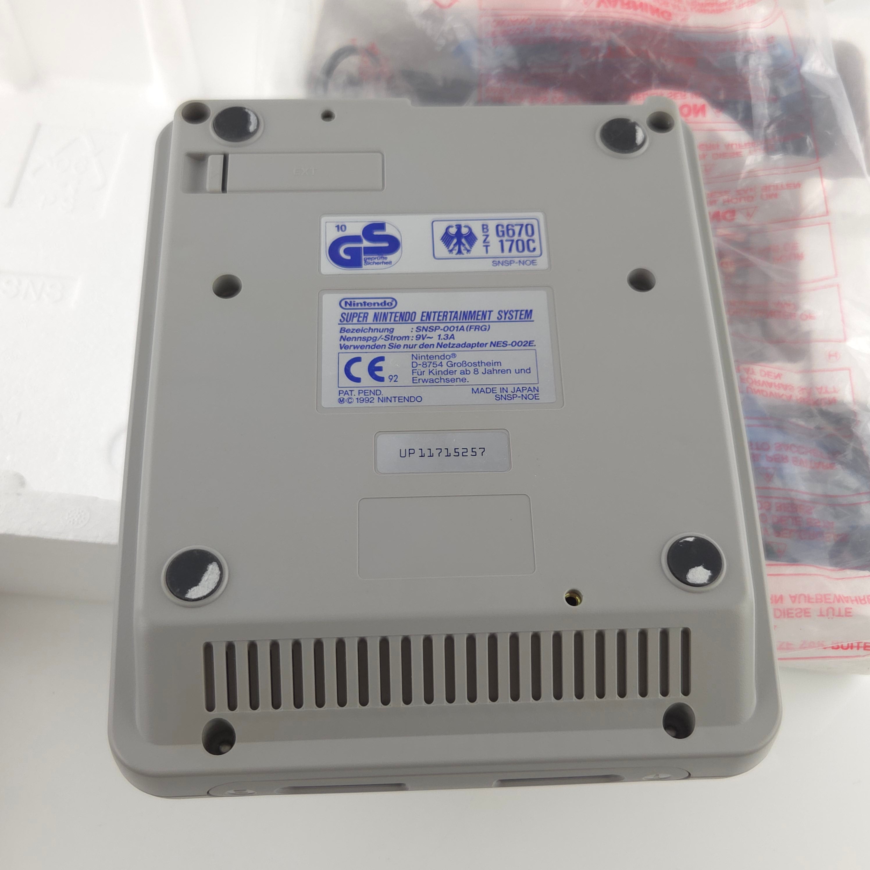 Super Nintendo Konsole – Super Mario World Bundle OVP PAL