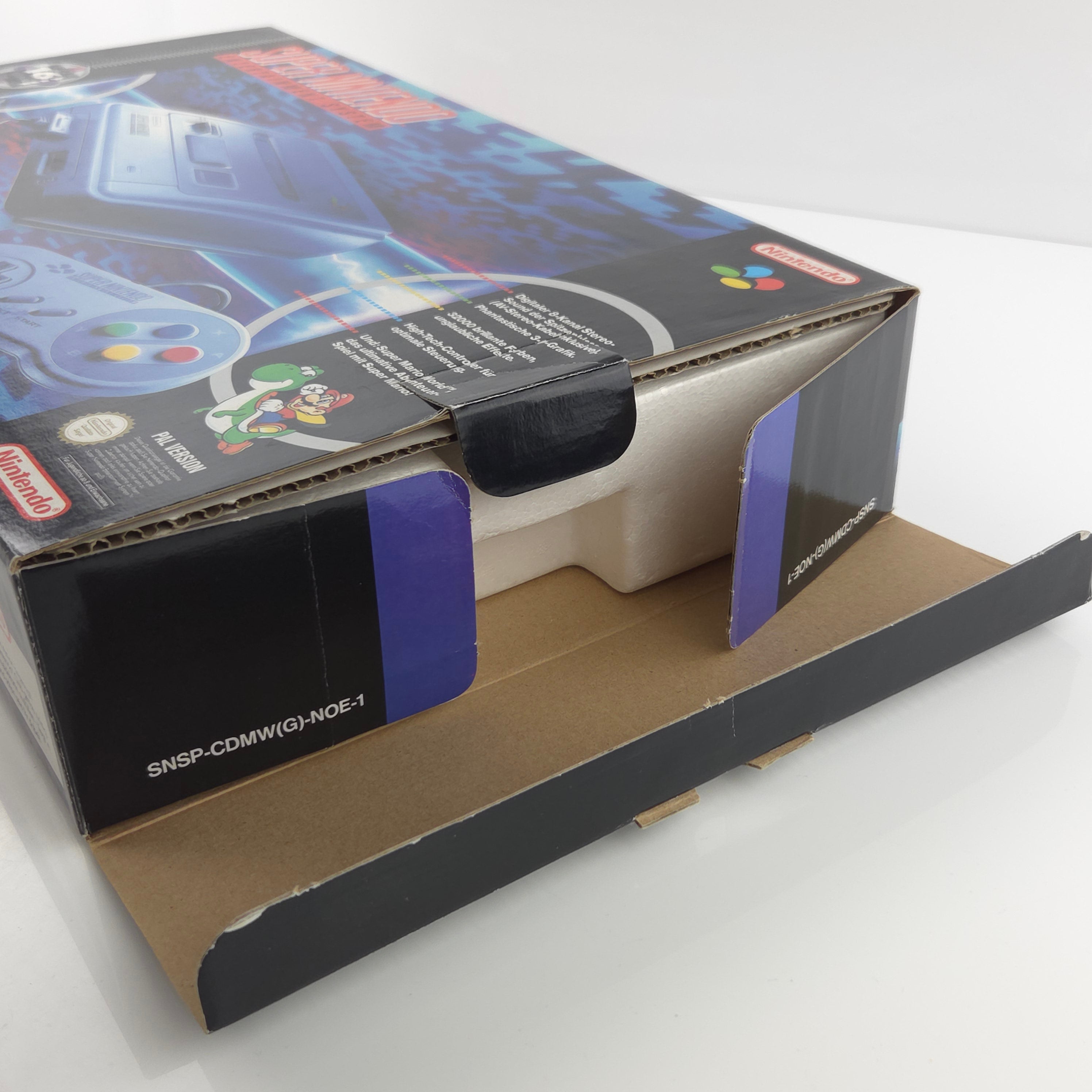 Super Nintendo Konsole – Super Mario World Bundle OVP PAL