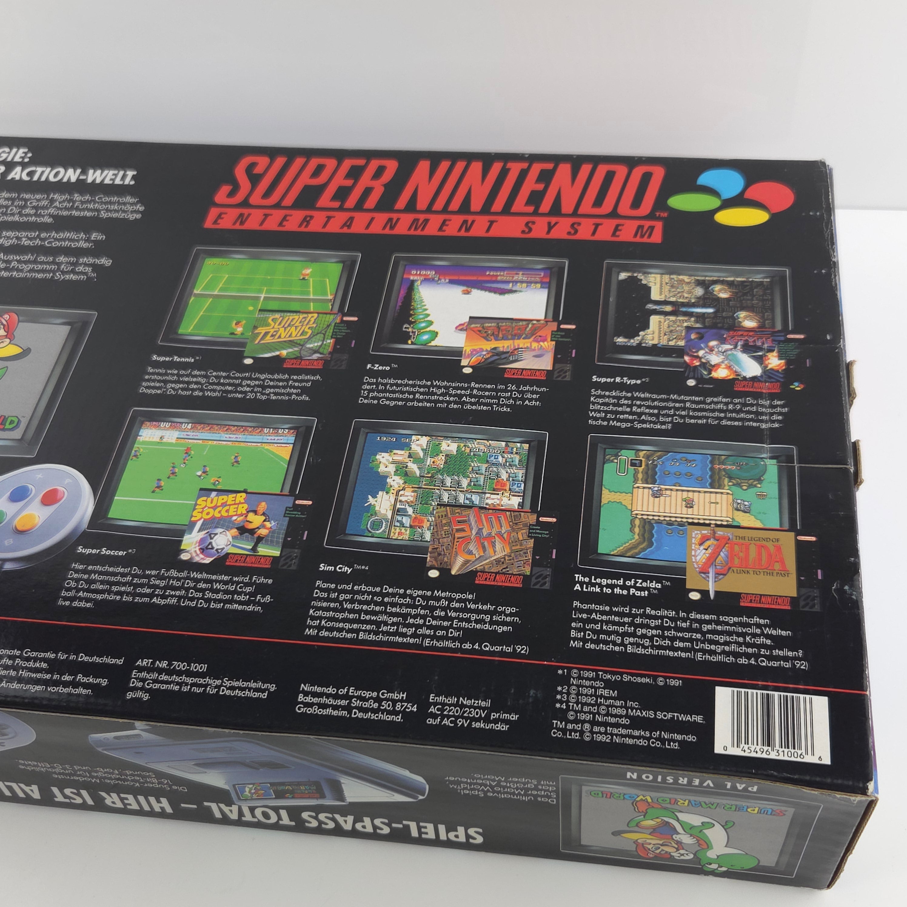 Super Nintendo Konsole – Super Mario World Bundle OVP PAL