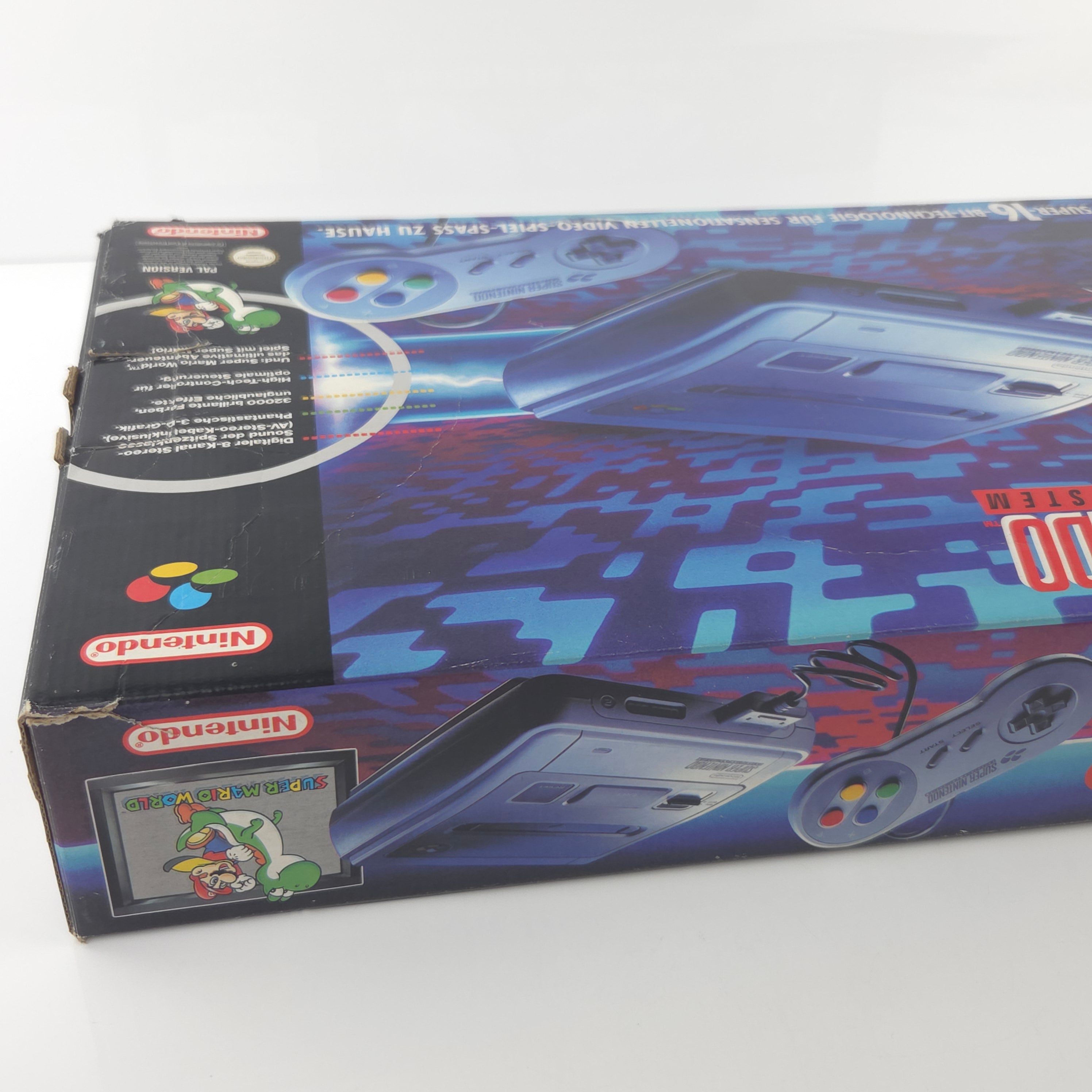 Super Nintendo Konsole Mario World Bundle OVP PAL