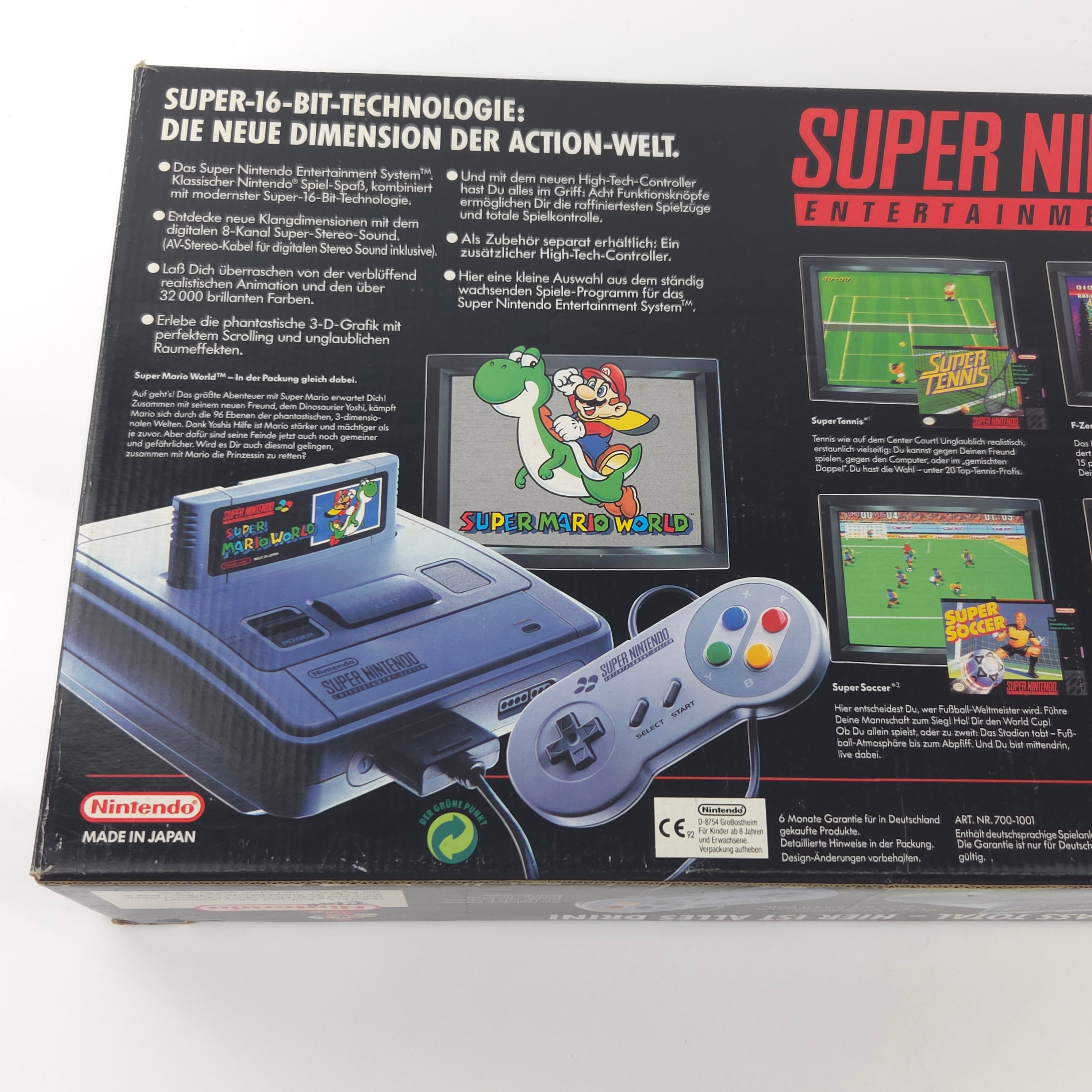 Super Nintendo Konsole Mario World Bundle OVP PAL