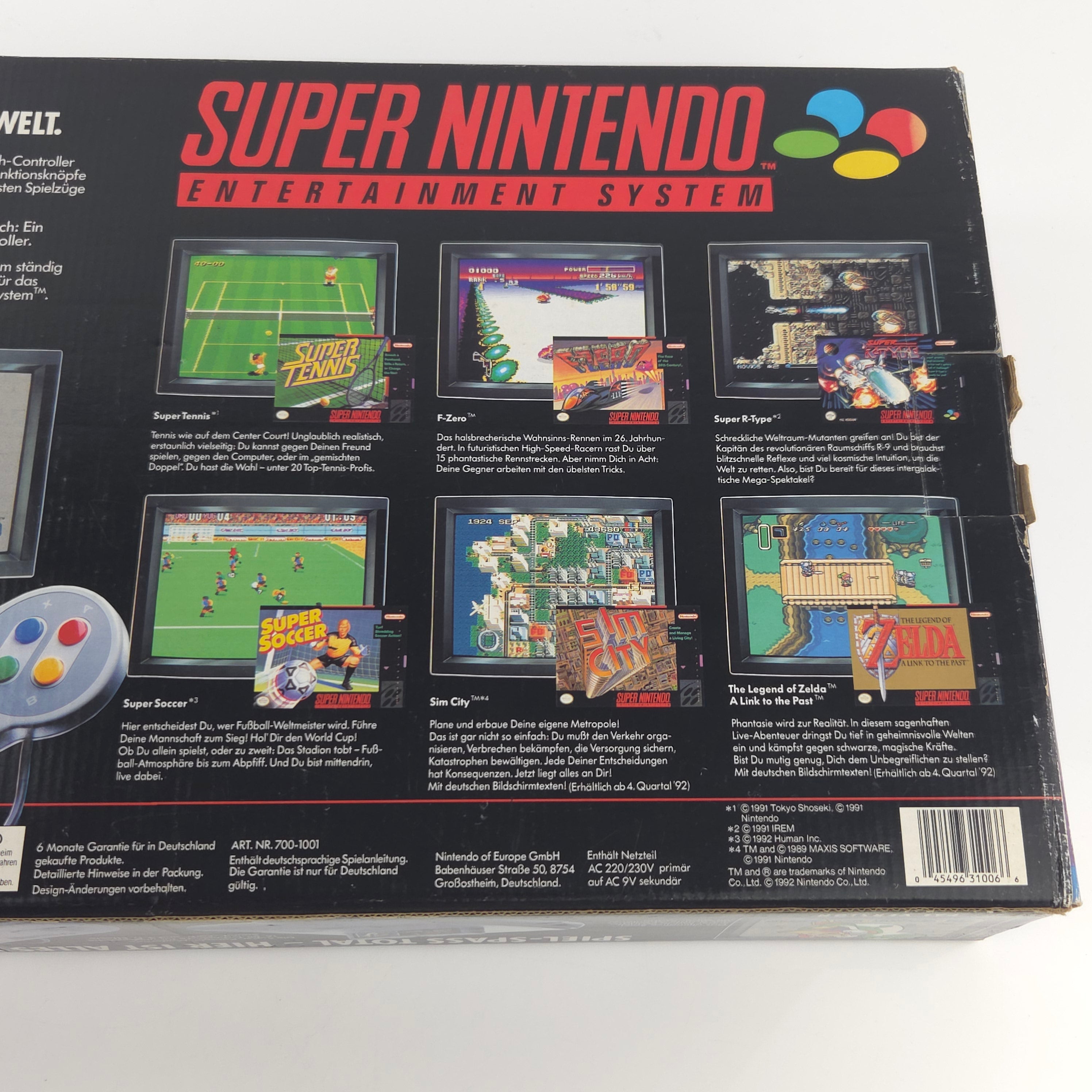 Super Nintendo Konsole Mario World Bundle OVP PAL