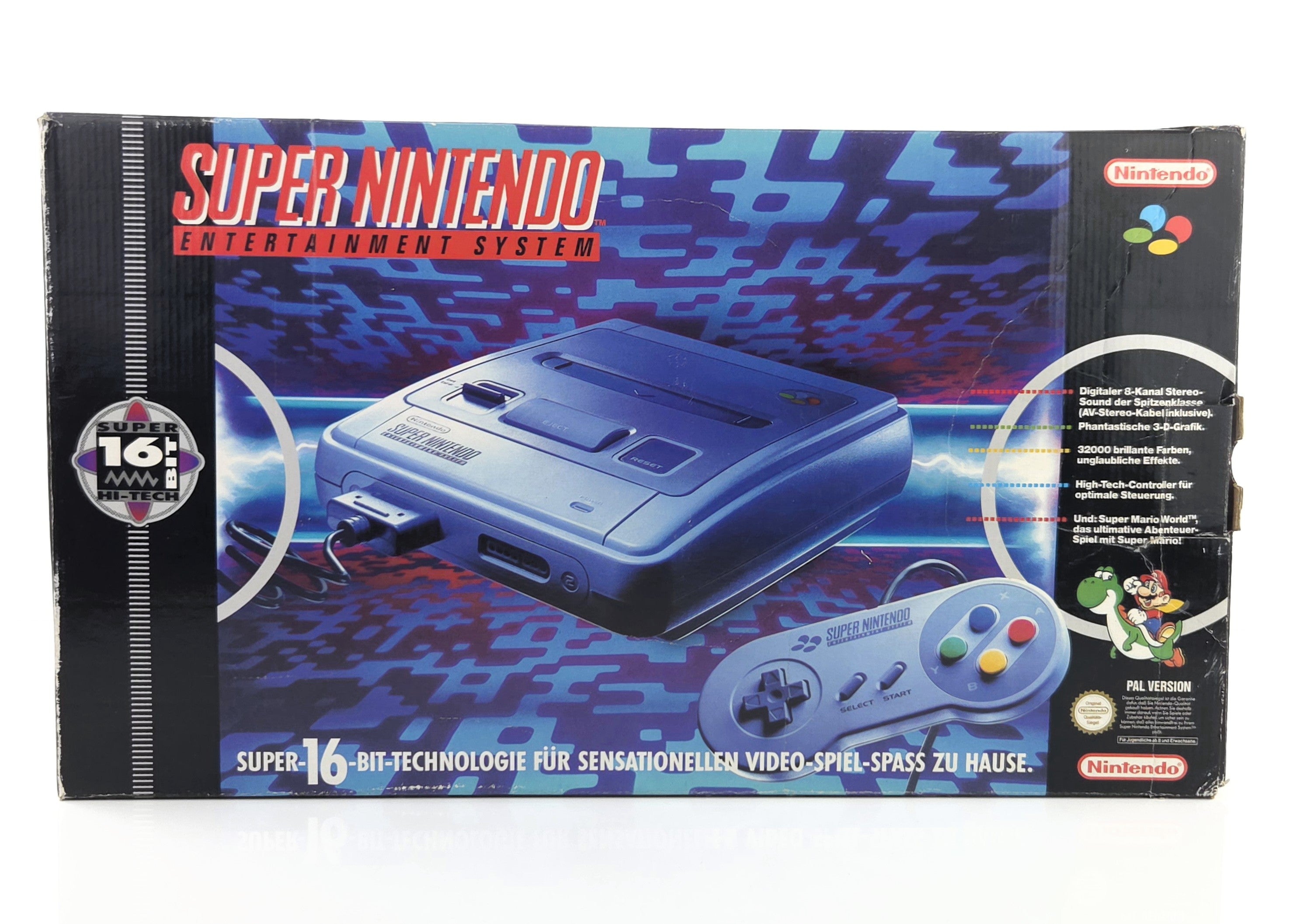 Super Nintendo Konsole Mario World Bundle OVP PAL
