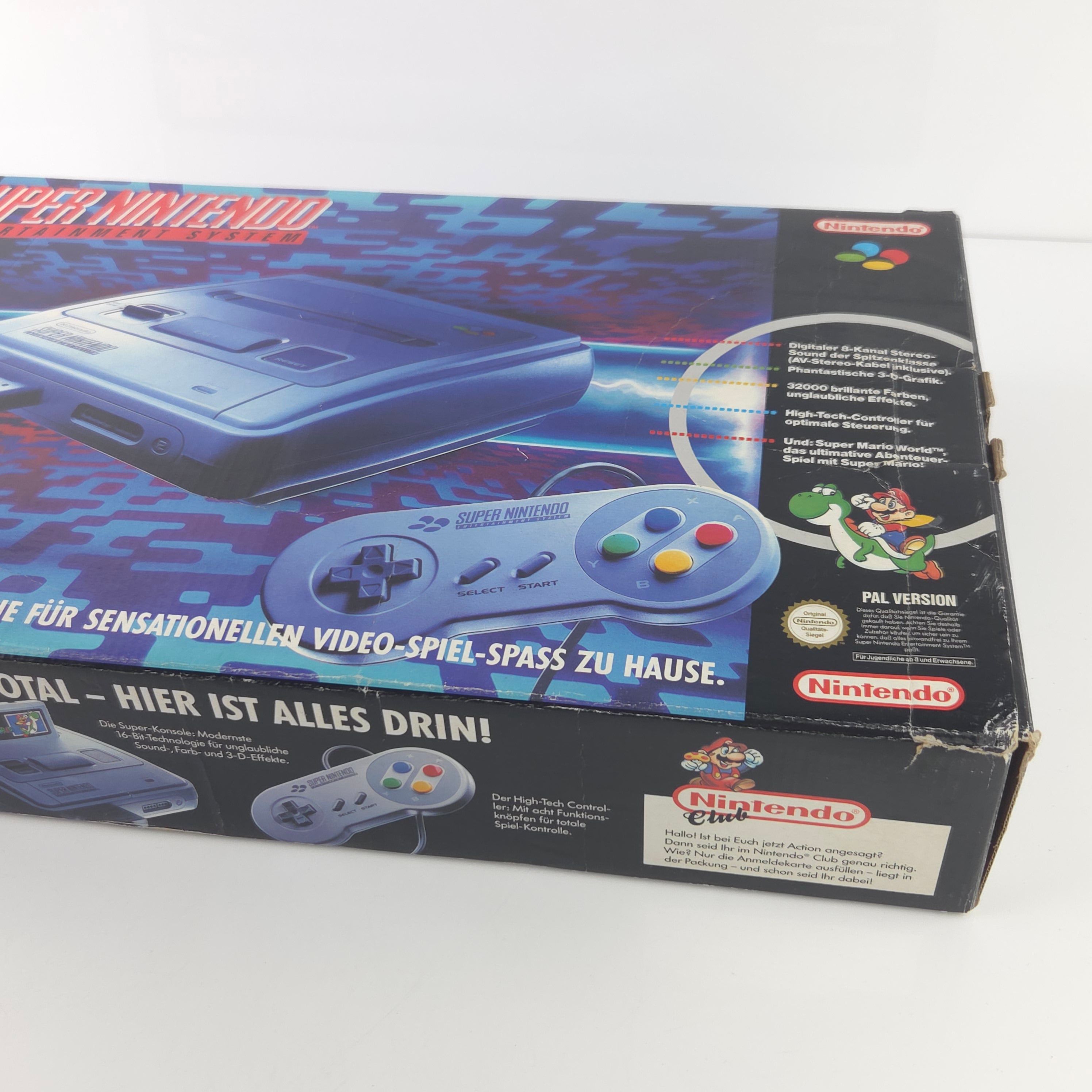 Super Nintendo Konsole Mario World Bundle OVP PAL