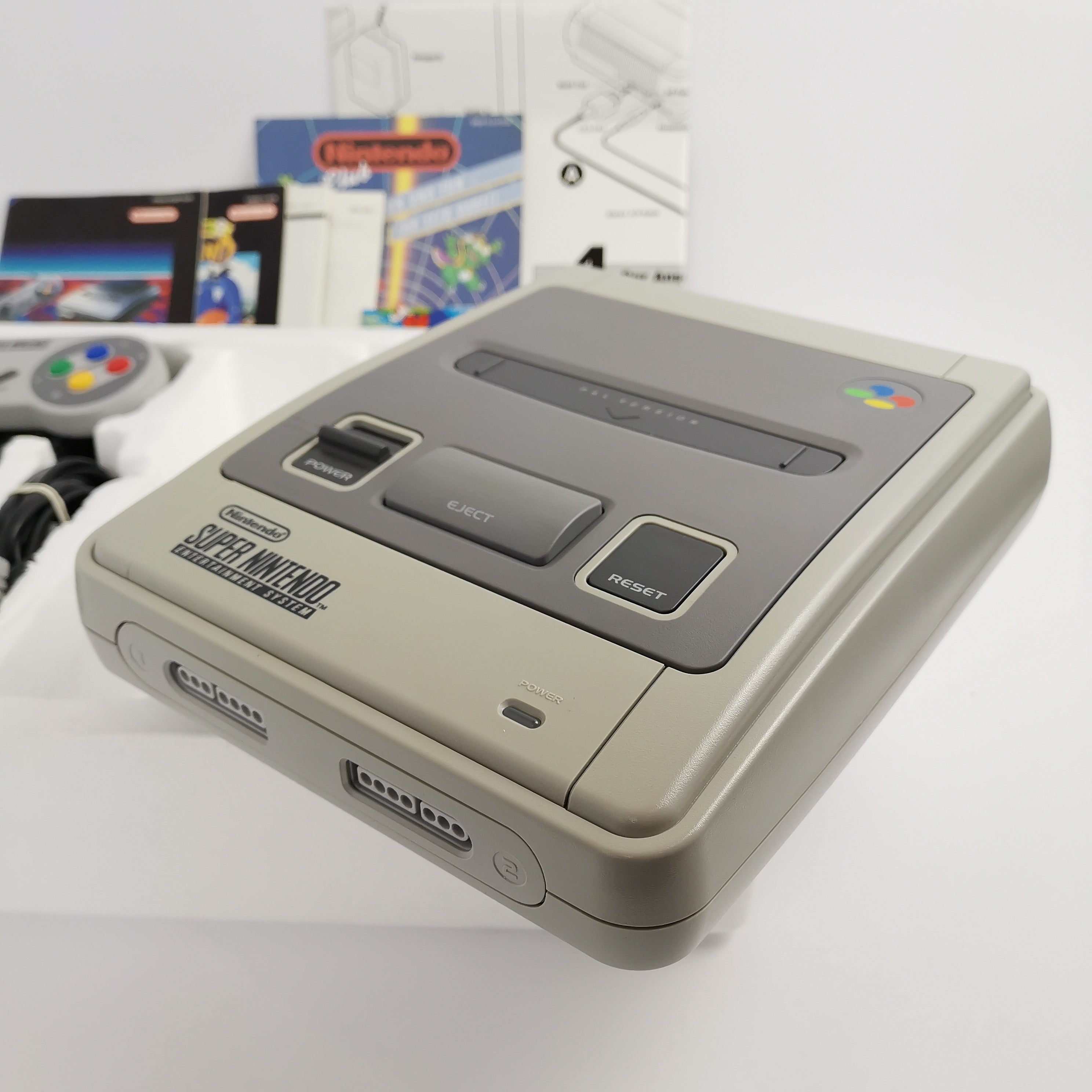 Super Nintendo Konsole – SMW2 Yoshis Island Action Pack OVP