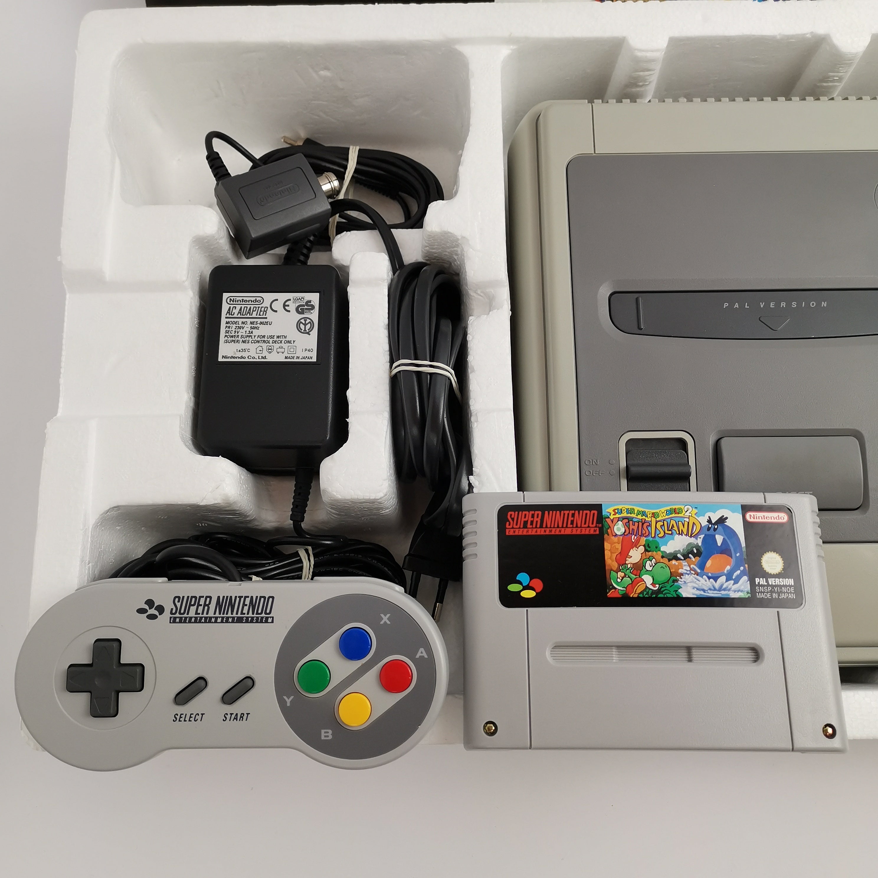 Super Nintendo Konsole – SMW2 Yoshis Island Action Pack OVP