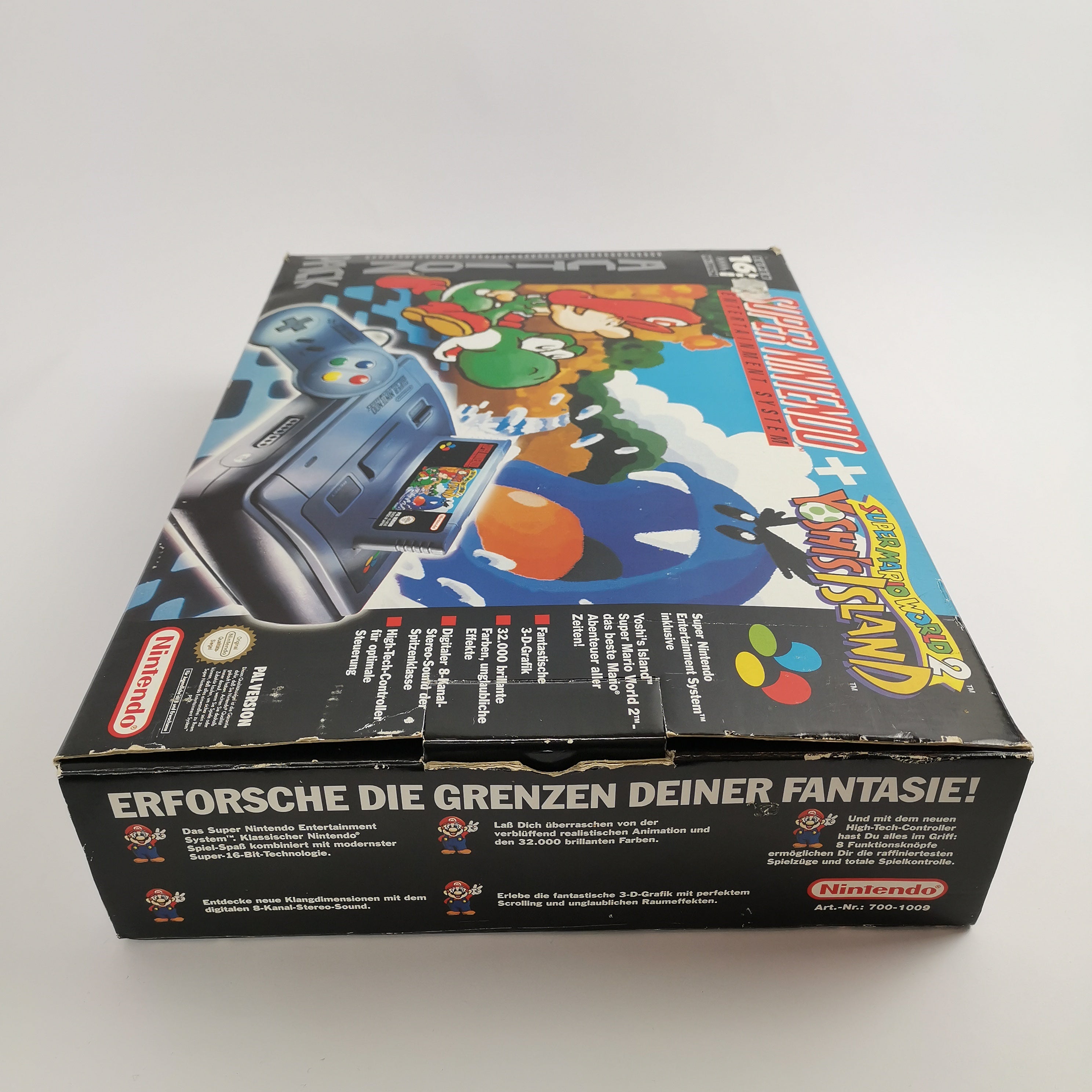 Super Nintendo Konsole – SMW2 Yoshis Island Action Pack OVP