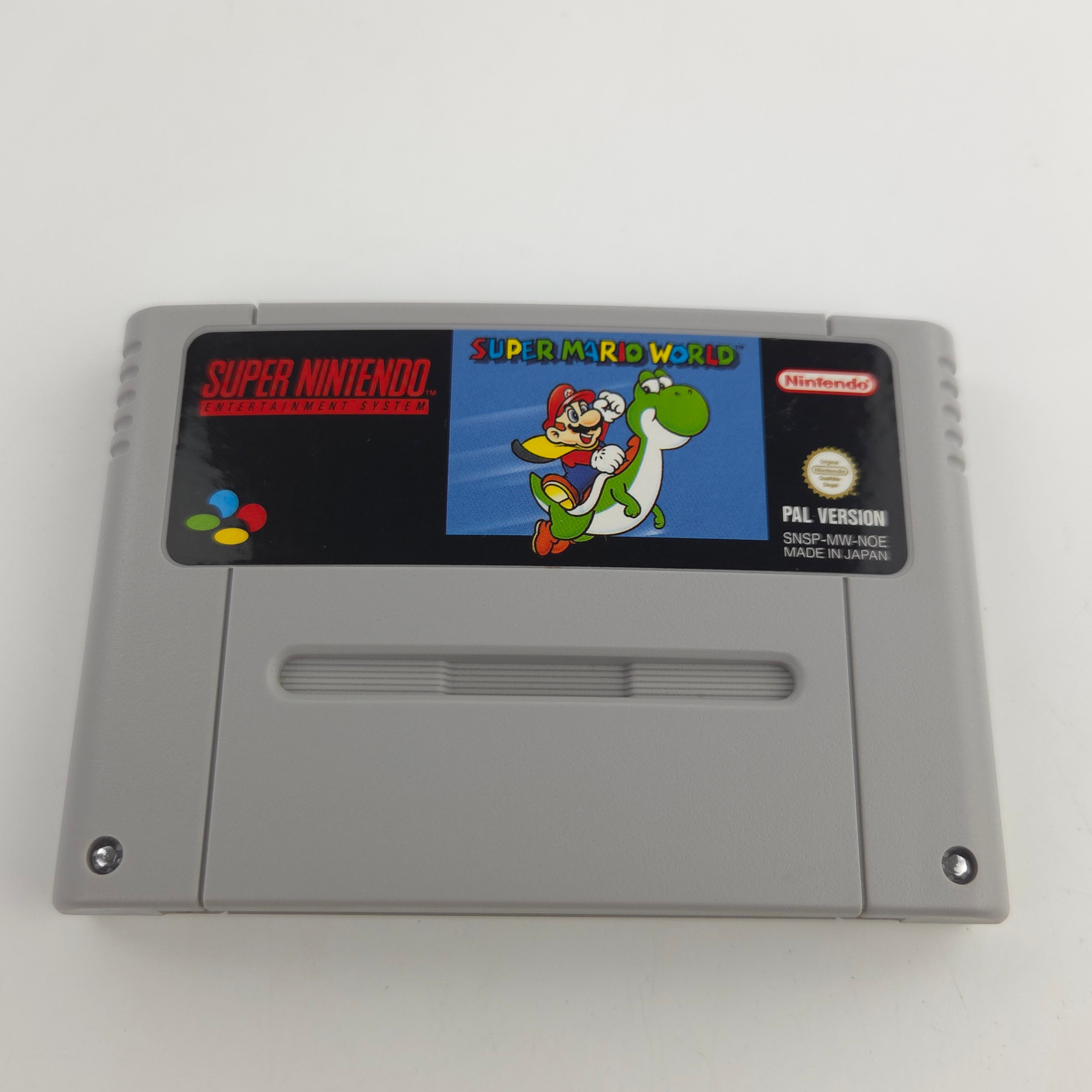 Super Nintendo Konsole Set Super Mario World SNES OVP PAL