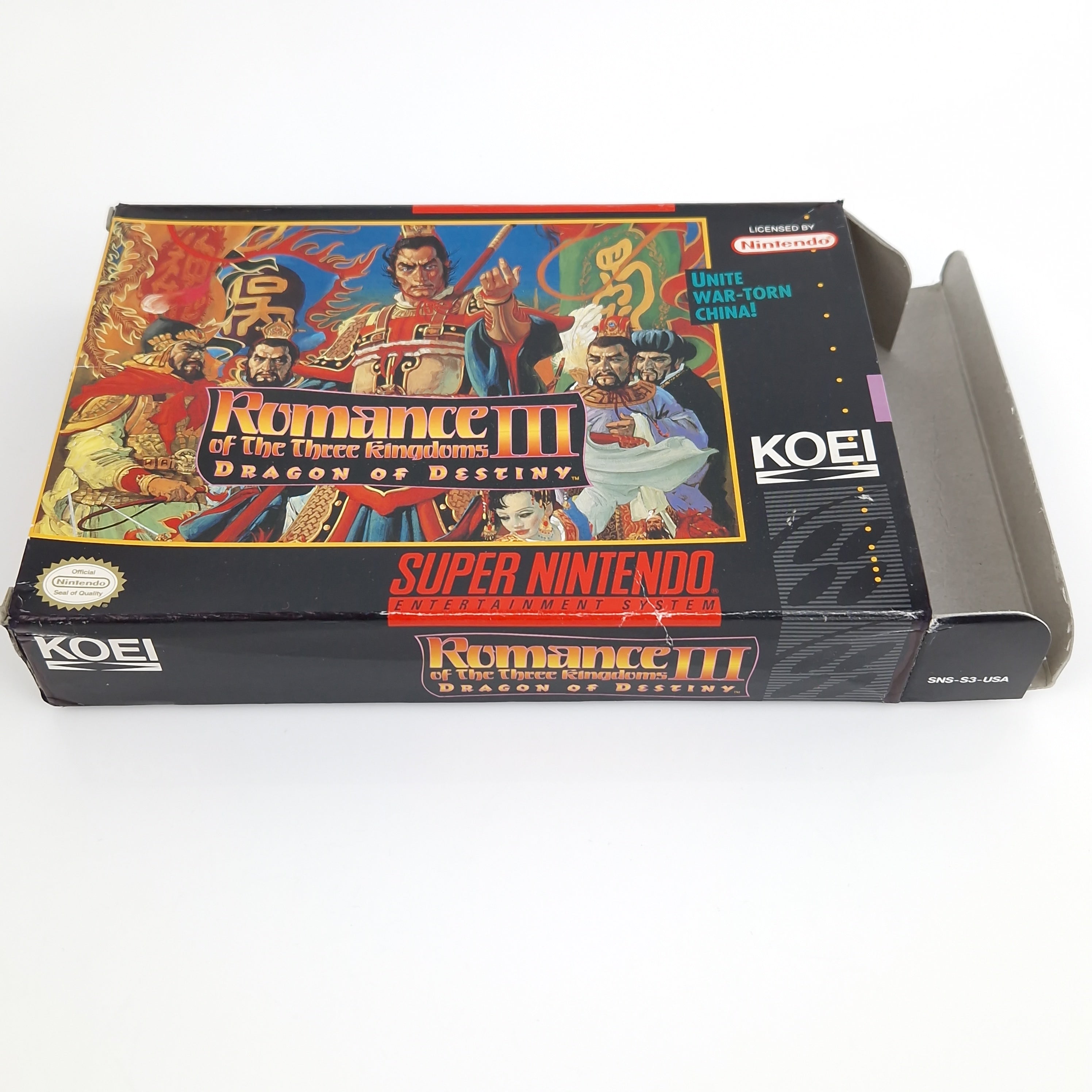 Super Nintendo Spiel – Romance of the Three Kingdoms III SNES