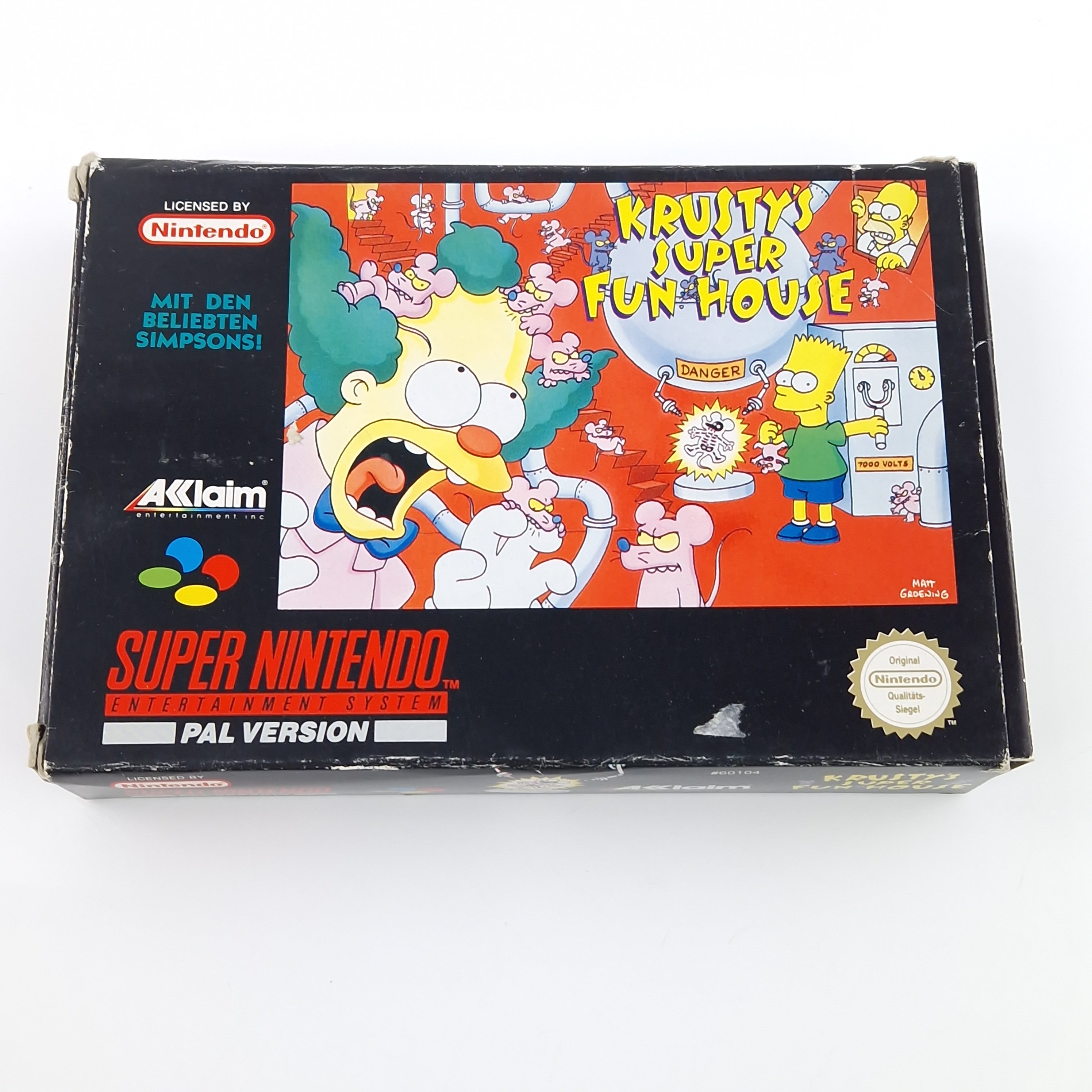 Super Nintendo Spiel – Krustys Super Fun House OVP PAL