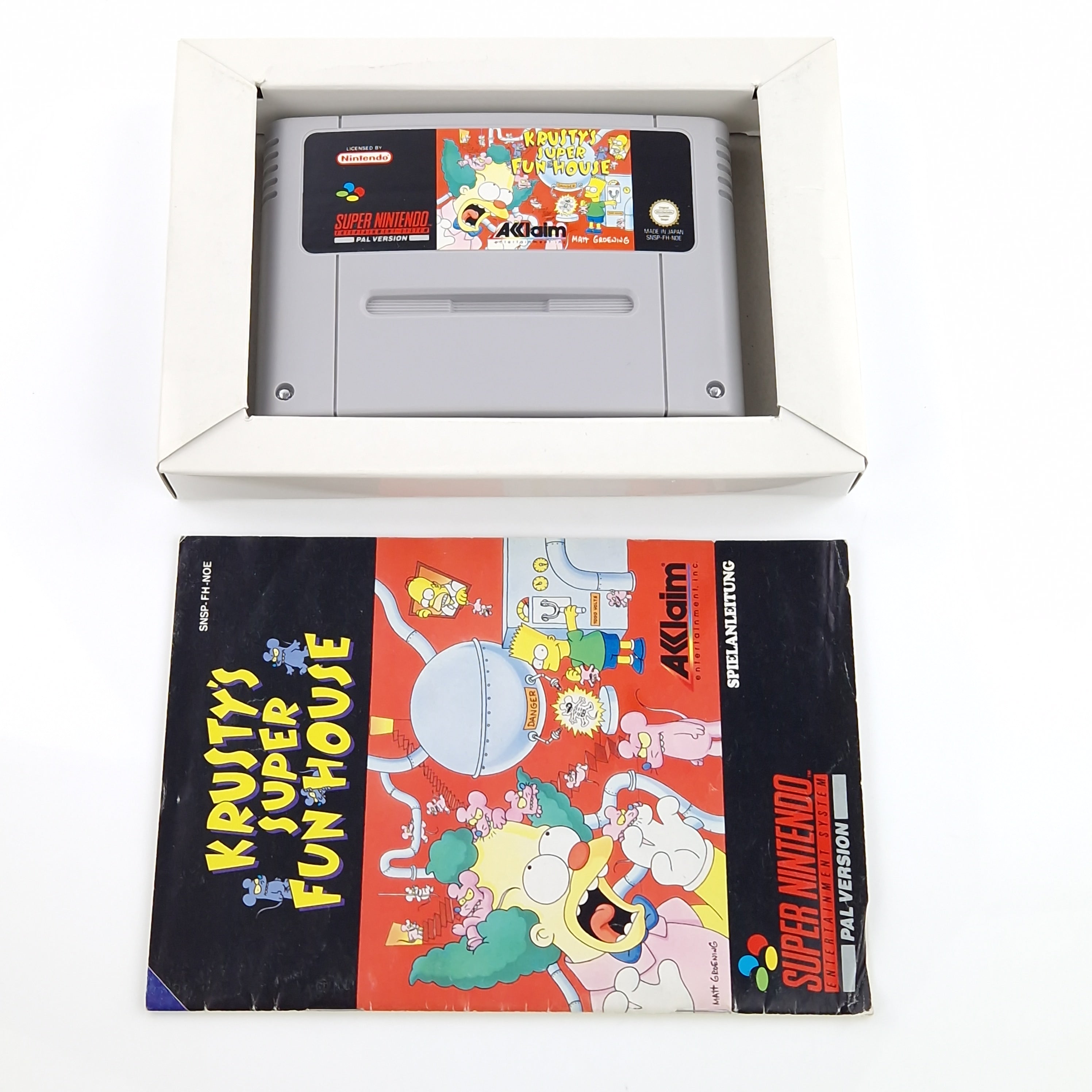 Super Nintendo Spiel – Krustys Super Fun House OVP PAL
