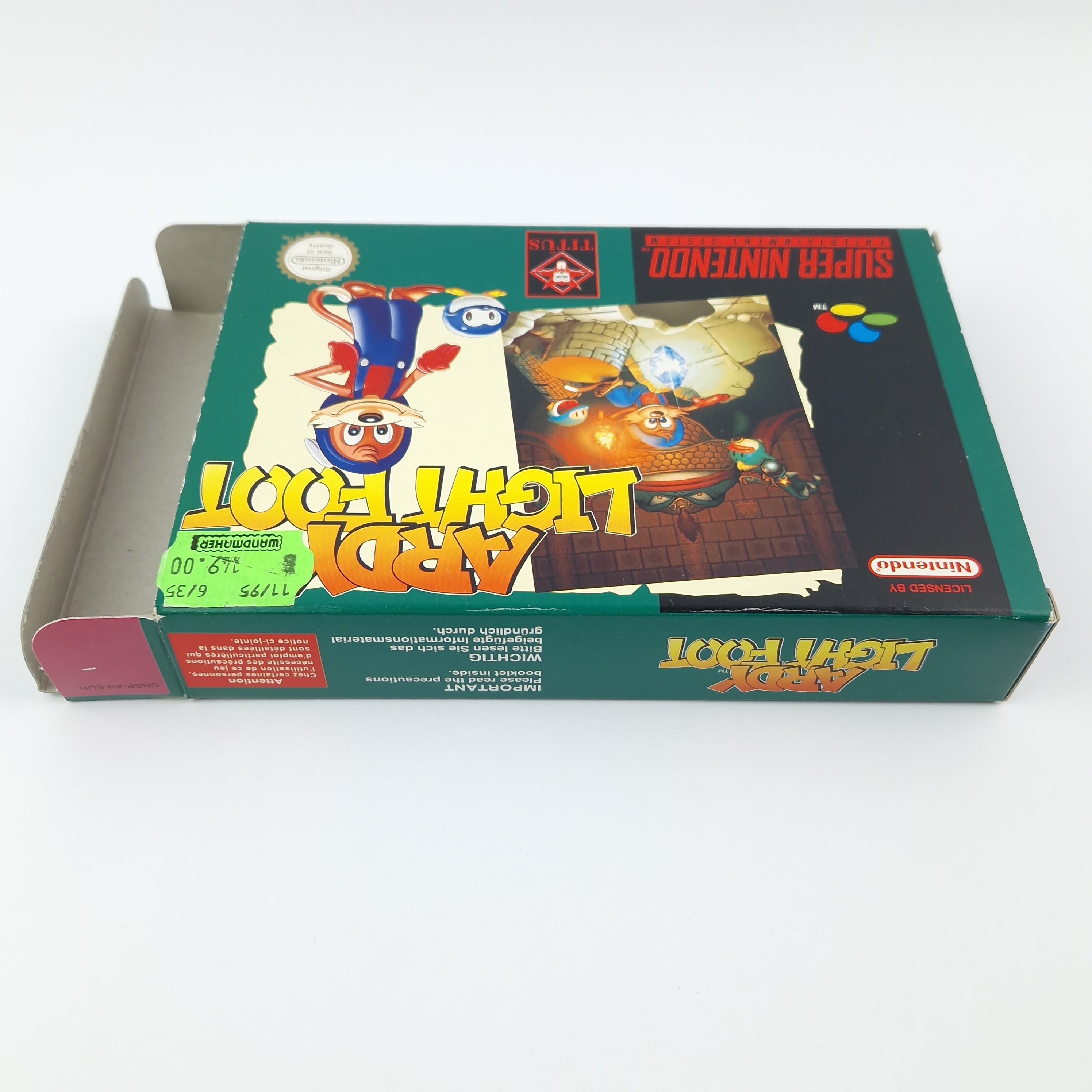 Super Nintendo Spiel – Ardy Light Foot Modul OVP PAL