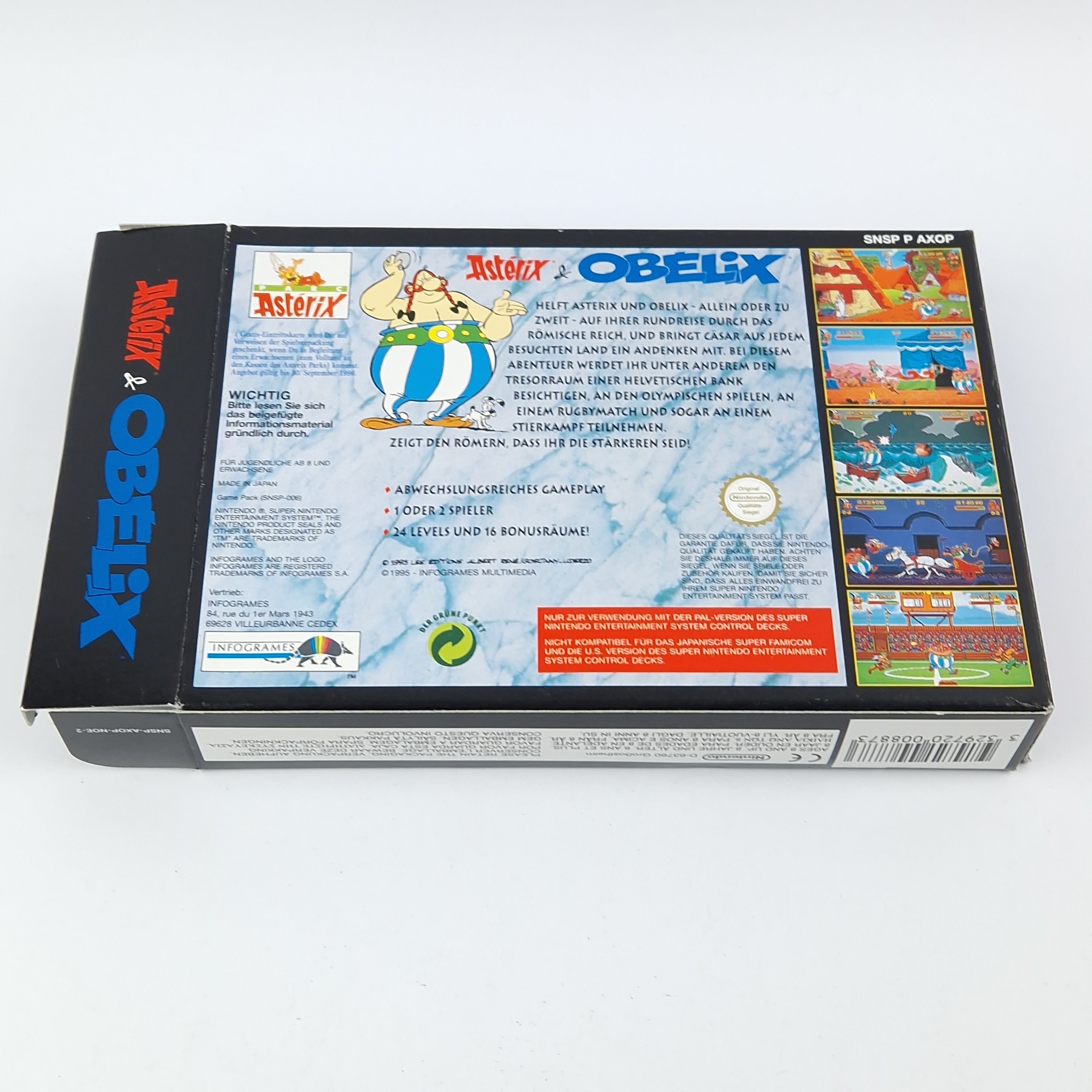 Super Nintendo Spiel – Asterix & Obelix OVP PAL SNES
