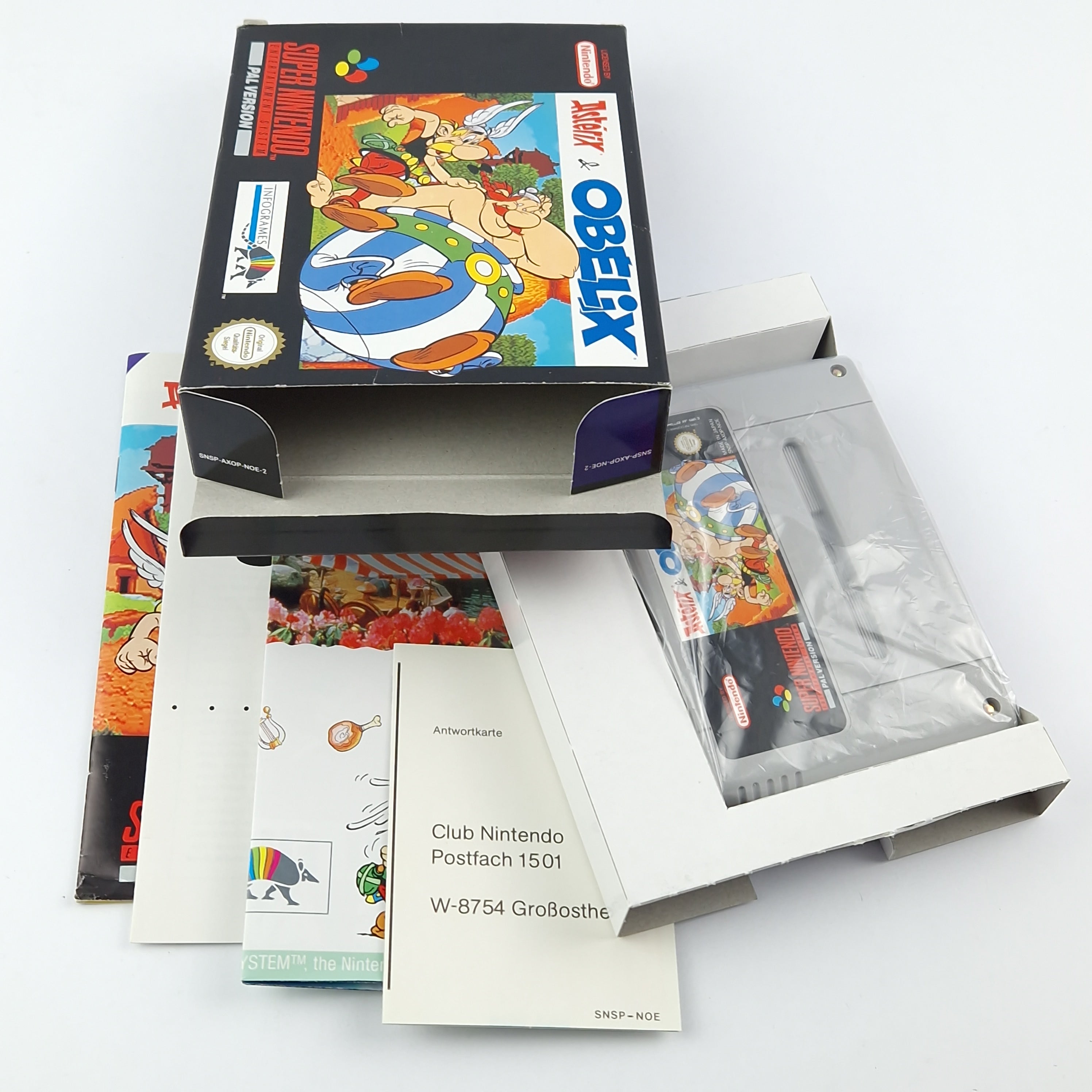 Super Nintendo Spiel – Asterix & Obelix OVP PAL SNES