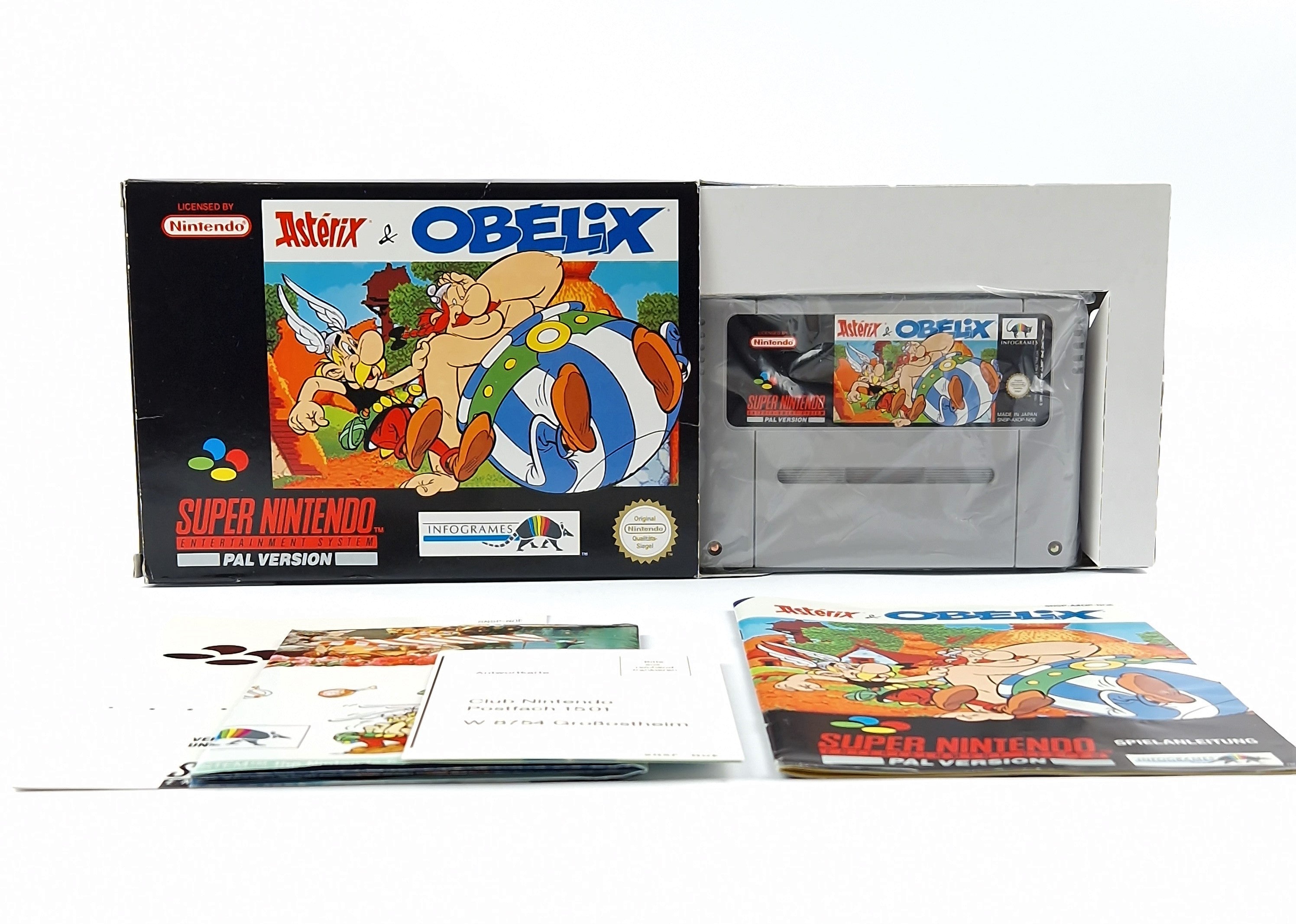 Super Nintendo Spiel – Asterix & Obelix OVP PAL SNES