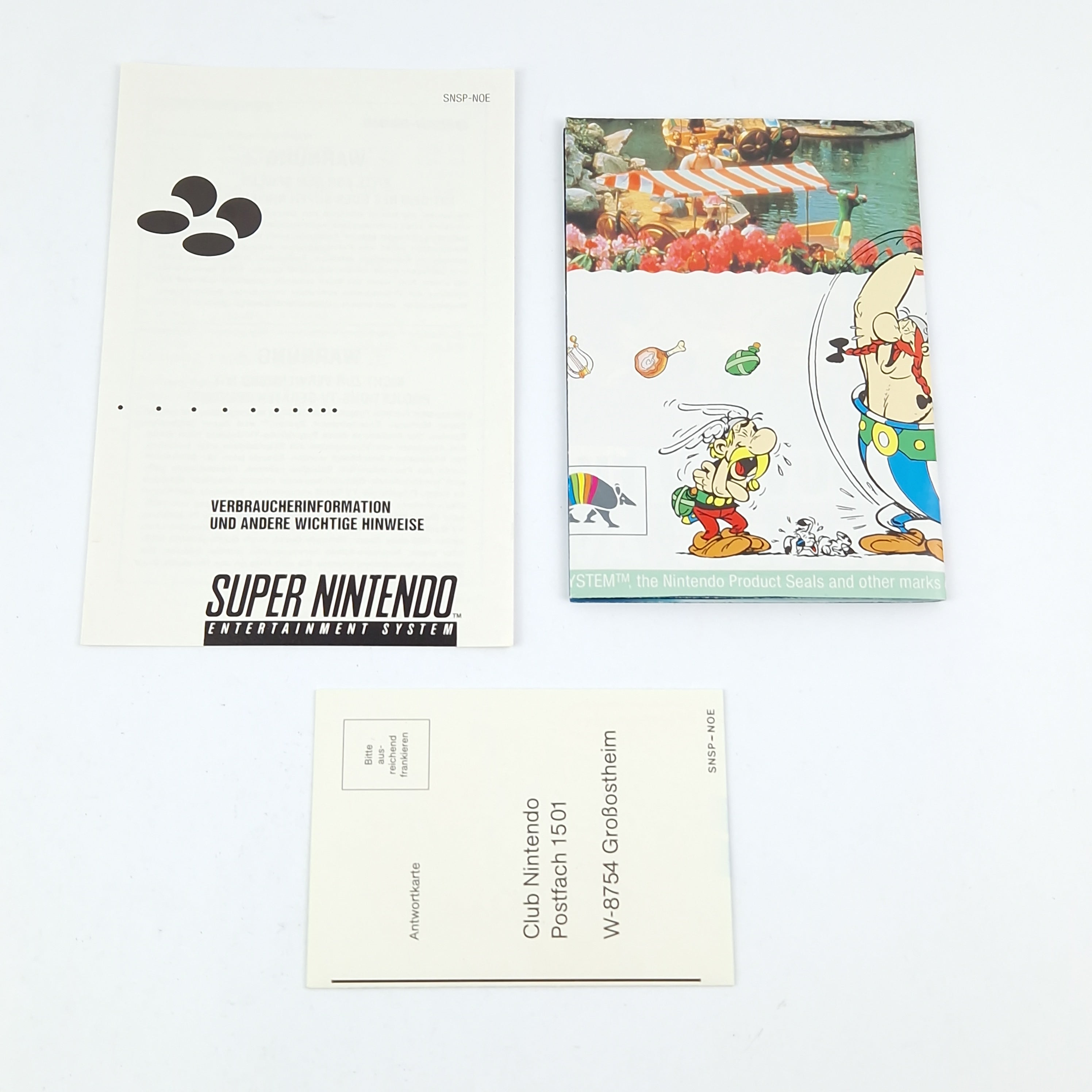 Super Nintendo Spiel – Asterix & Obelix OVP PAL SNES