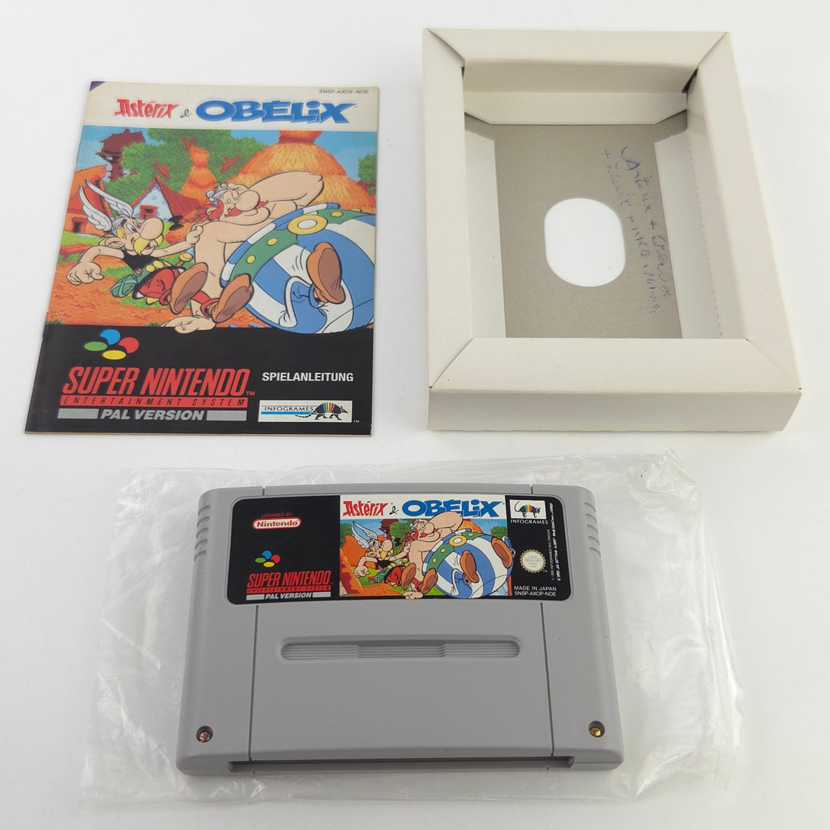 Super Nintendo Spiel Asterix Obelix OVP PAL
